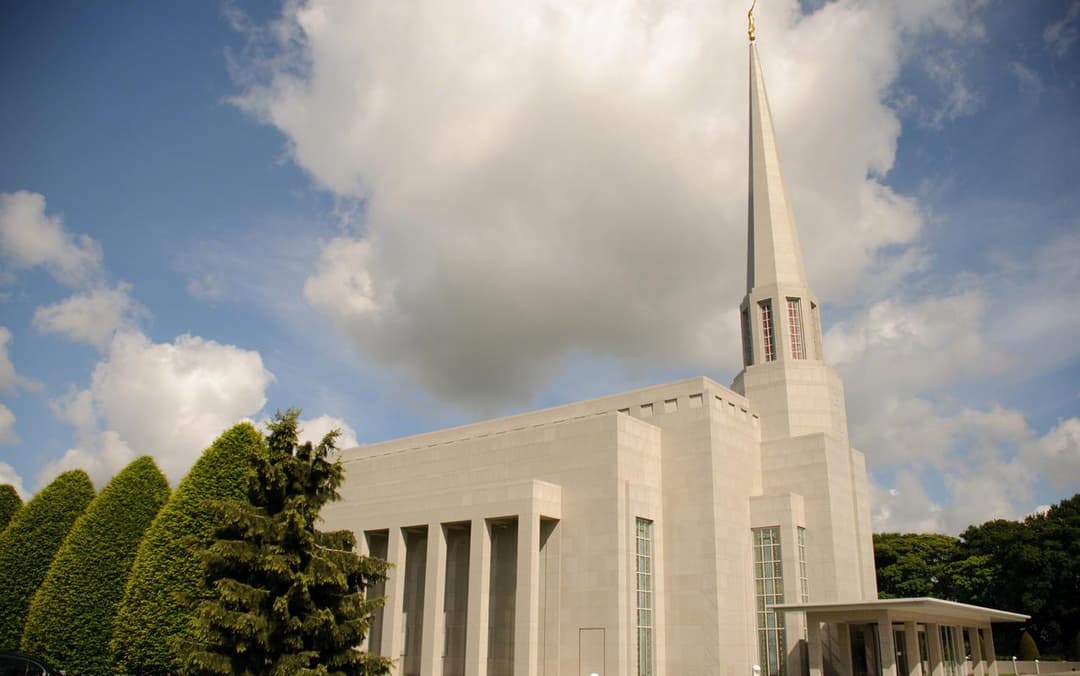 The temple's spire reaching towards the heavens.