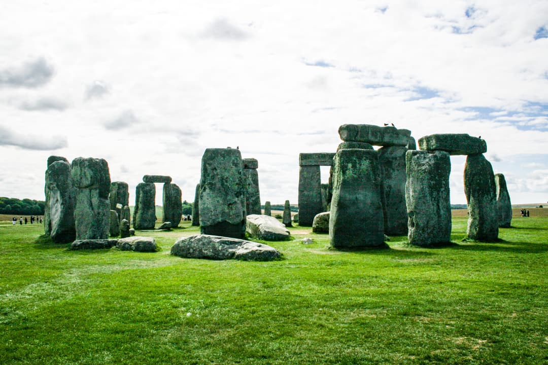 日落时的巨石阵