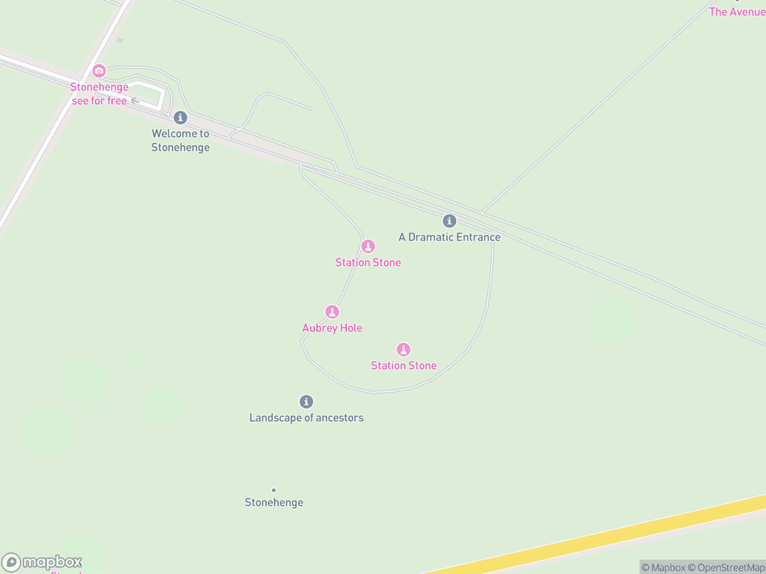 Map showing 巨石陣 and surrounding area