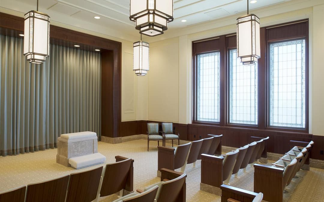 Instruction room interior in the Tucson Arizona Temple.