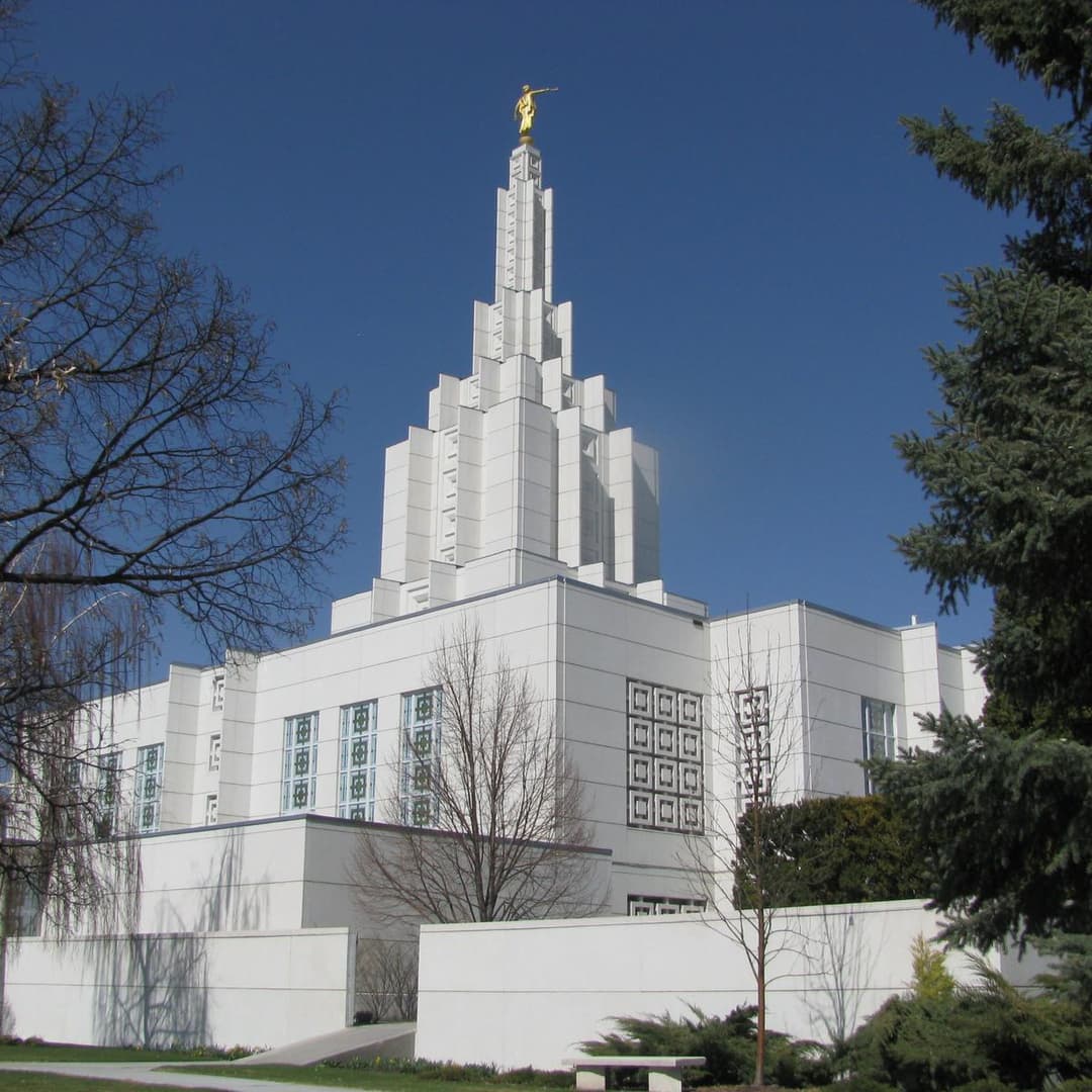 A closer view of the temple's unique architectural details.
