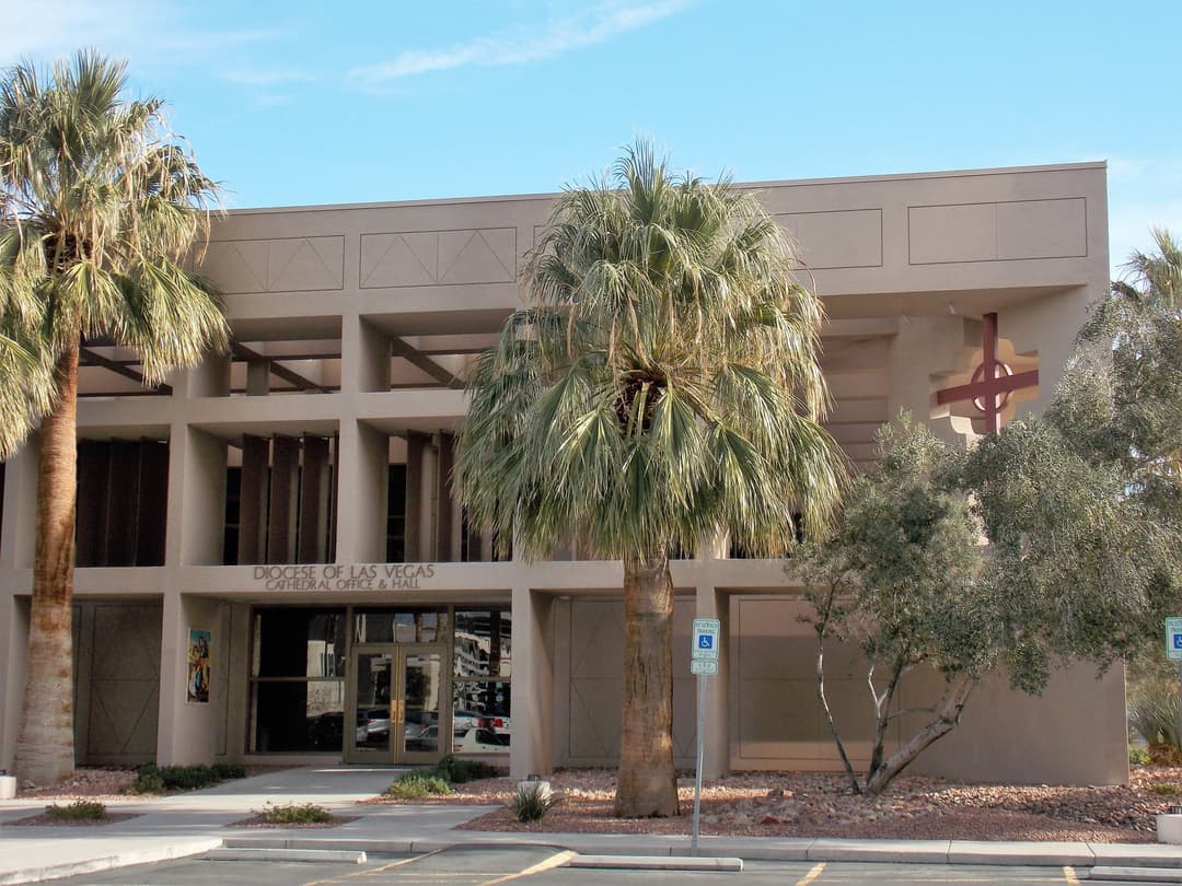 Exterior view of the Diocese of Las Vegas Cathedral Office & Hall.