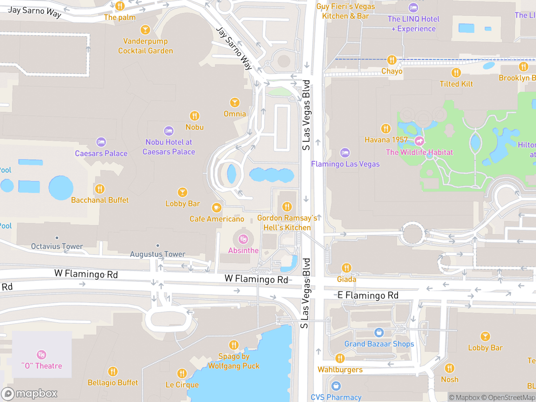 Map showing Shrine of Phra Phrom (Four-Faced Buddha) and surrounding area