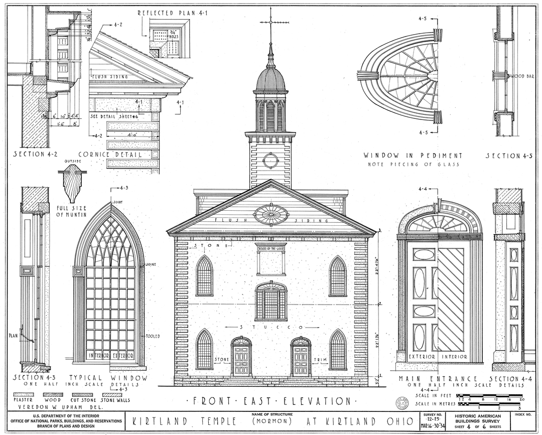 Another angle of the Kirtland Temple's exterior.
