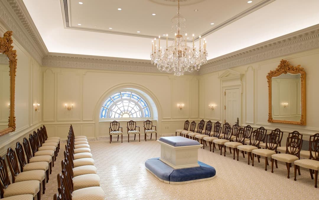 Sealing room inside the Philadelphia Pennsylvania Temple.