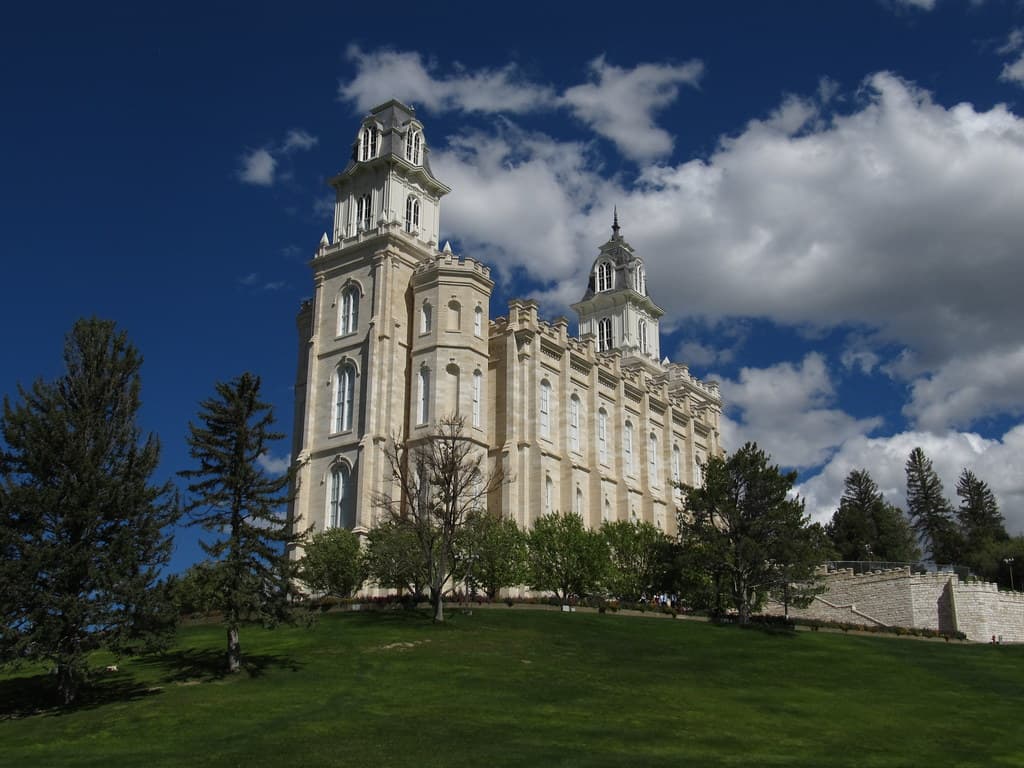 The historic west towers featuring the spiral staircases
