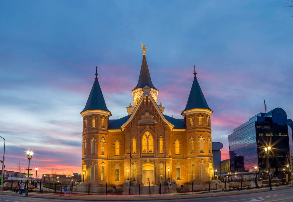 The central spire reaching 150 feet