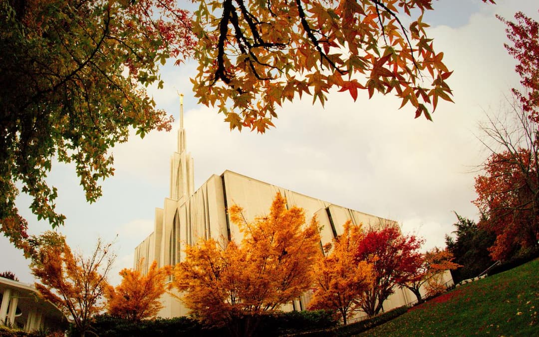 The temple's exterior featuring its unique architectural design.