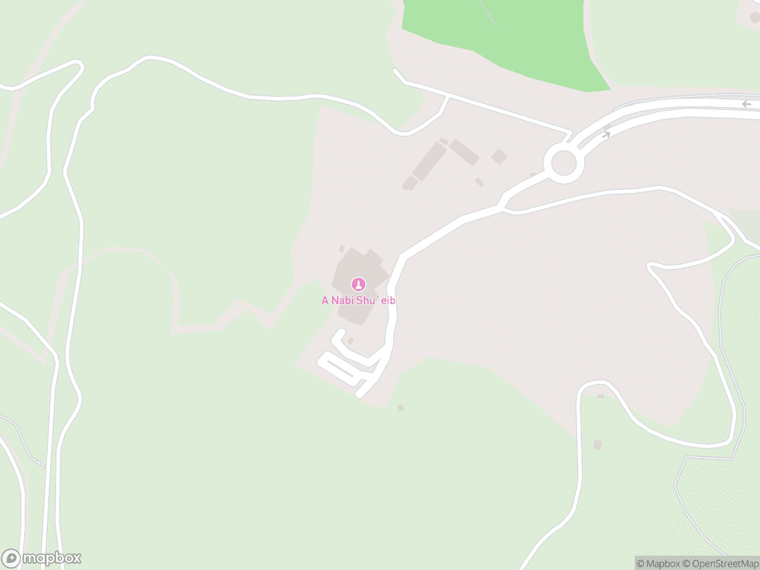 Map showing Nabi Shu'ayb and surrounding area