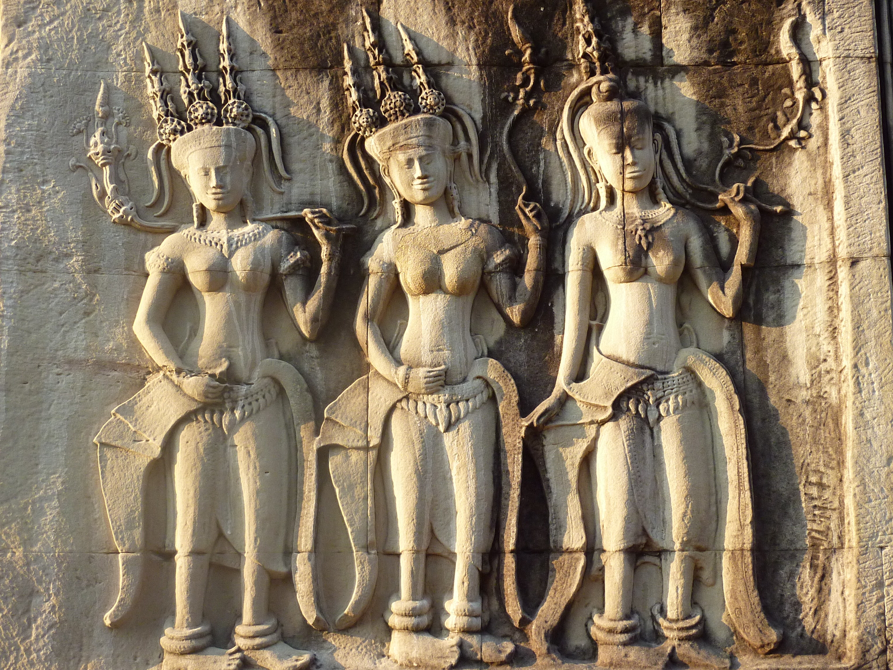 The central towers of Angkor Wat, shaped like lotus buds.