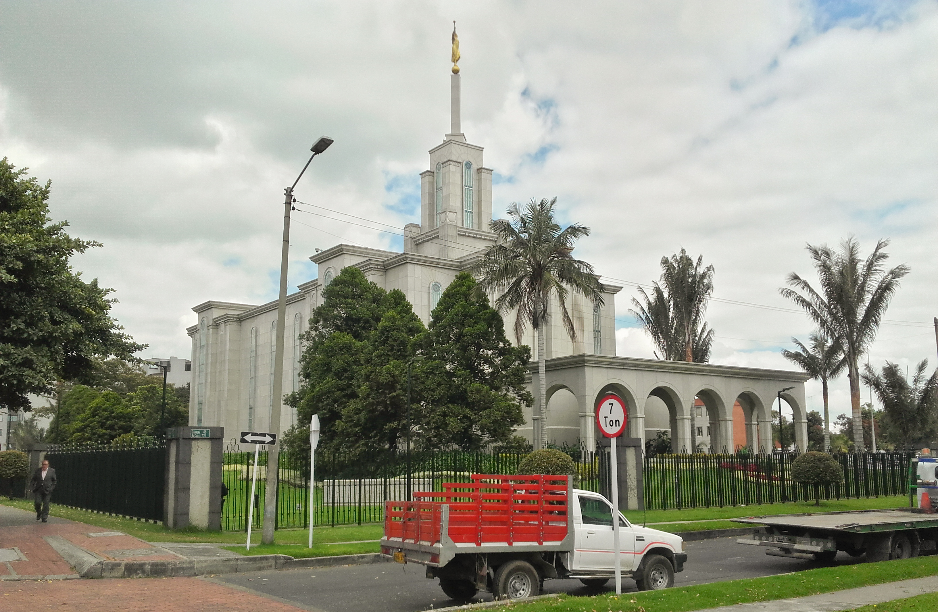 The temple's entrance welcomes visitors with its grand design and spiritual ambiance.