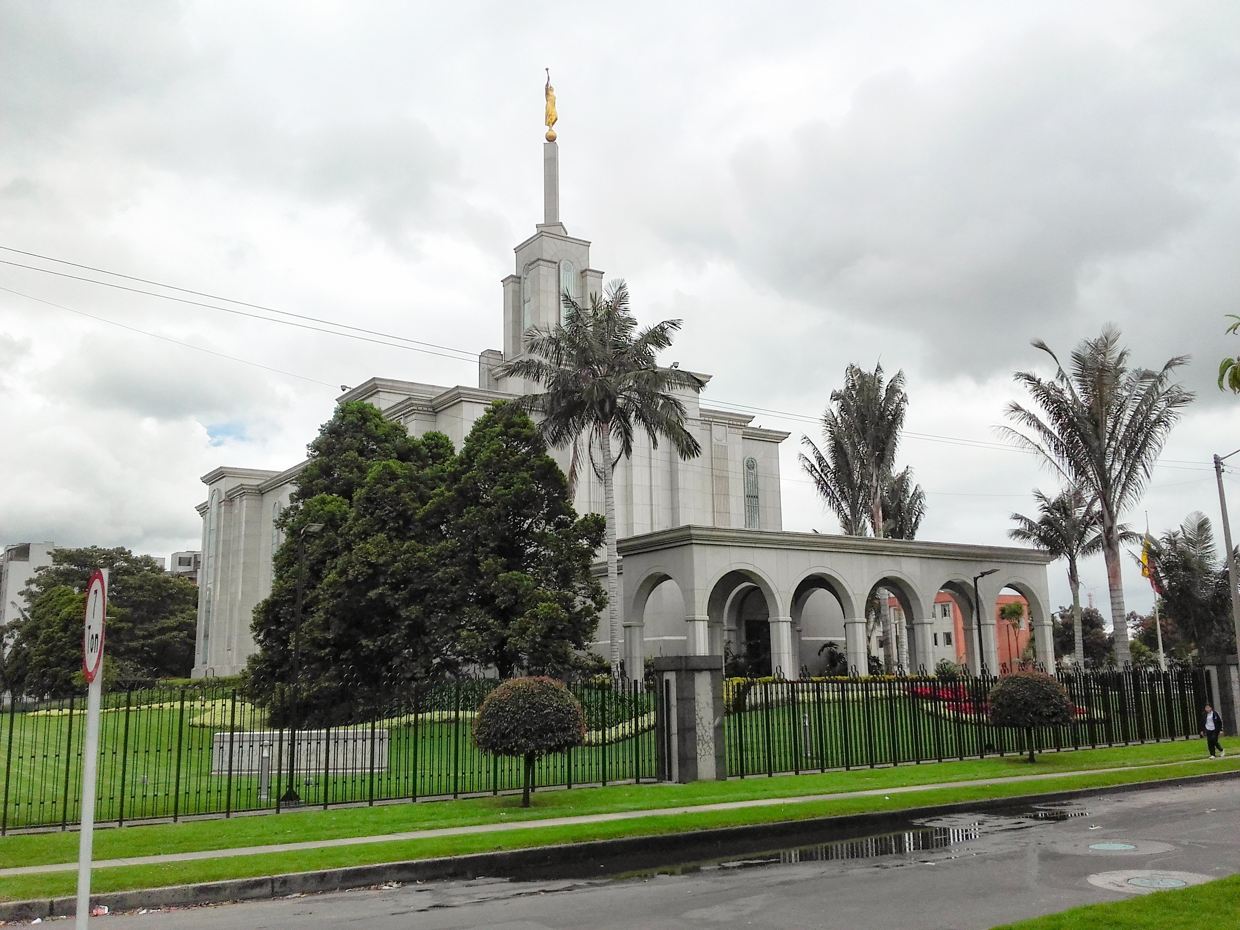 A closer view of the temple's spire, reaching towards the heavens.