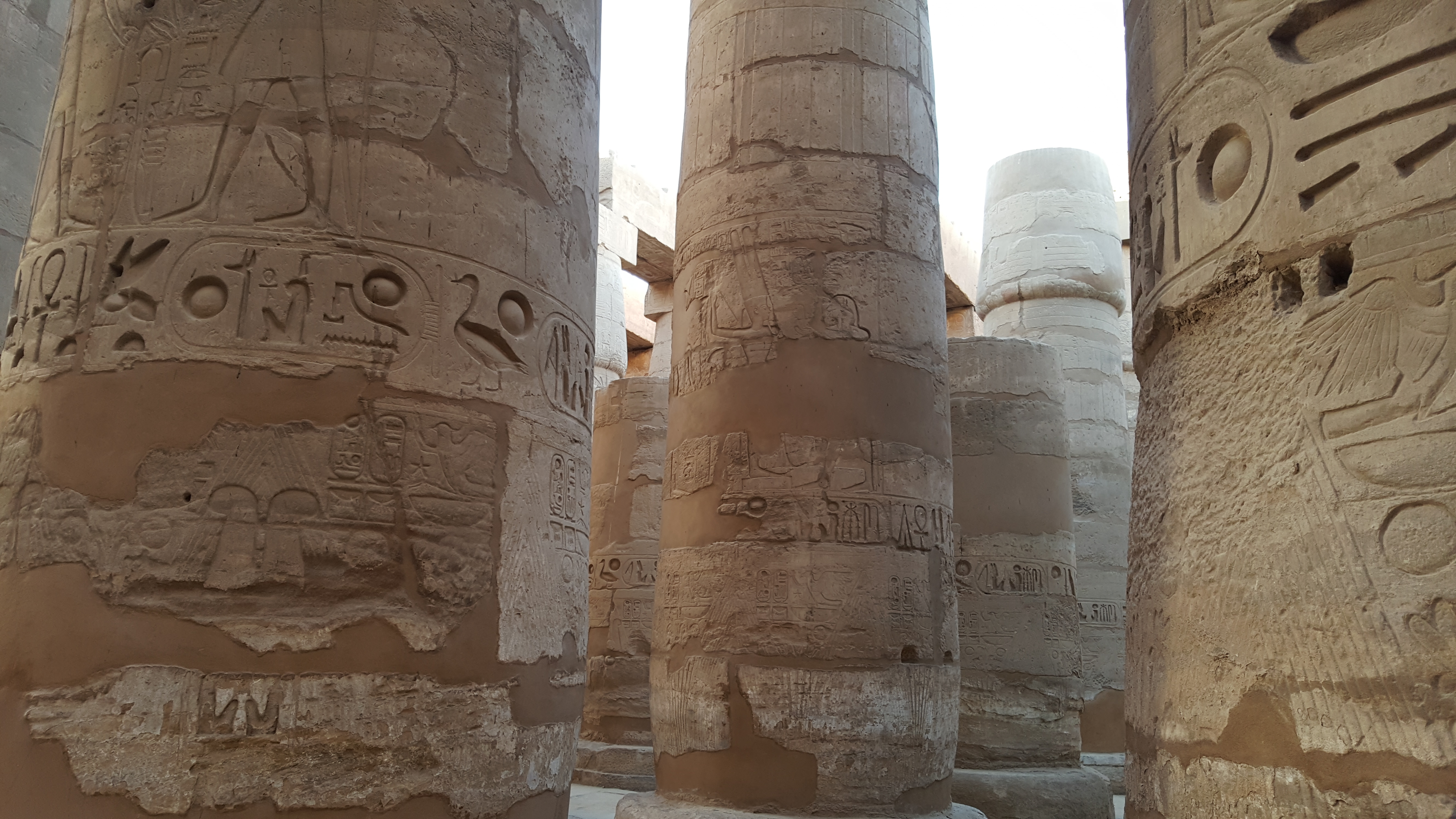 Pemandangan udara Kompleks Kuil Karnak.