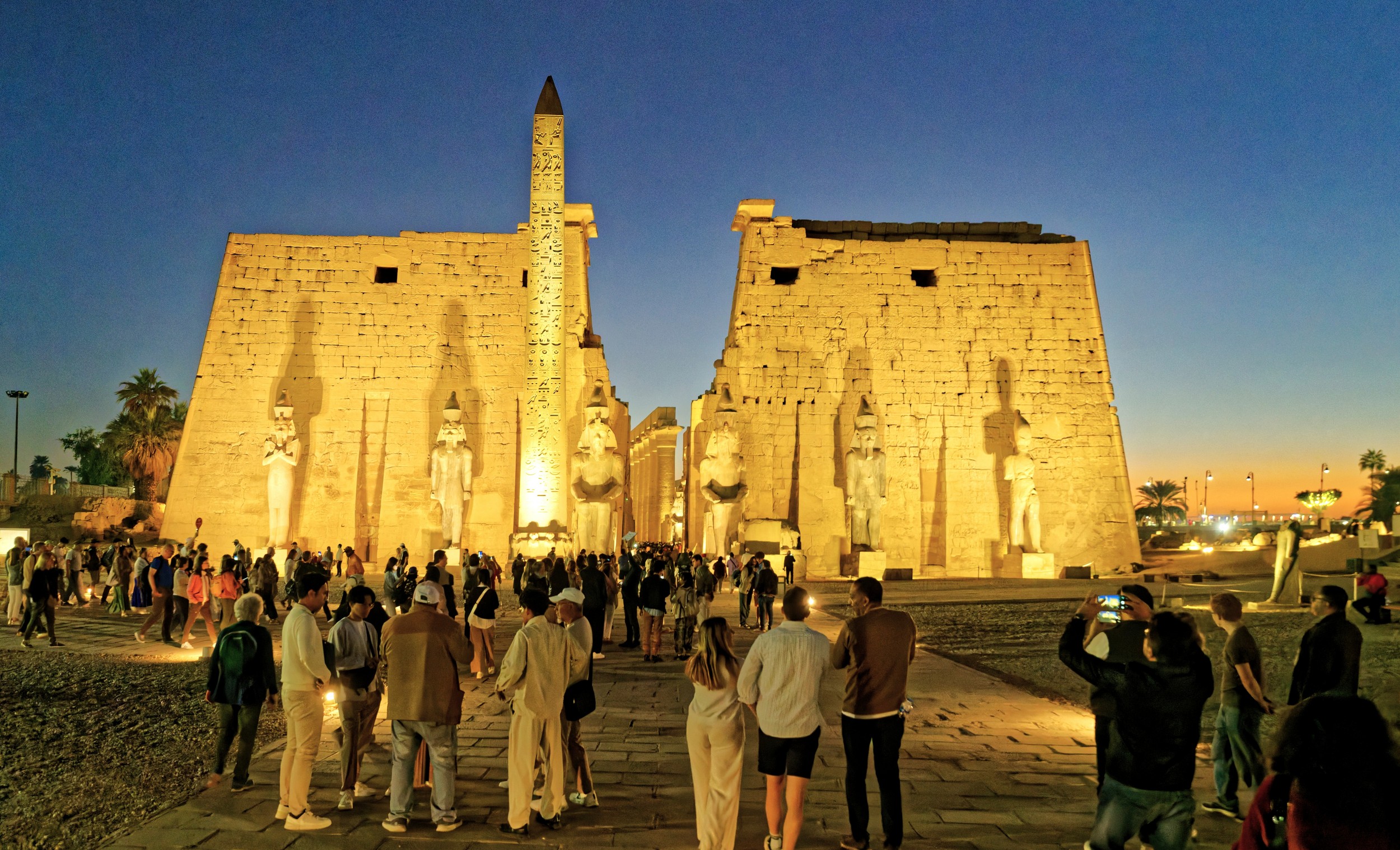 Il Viale delle Sfingi che conduce a Karnak.