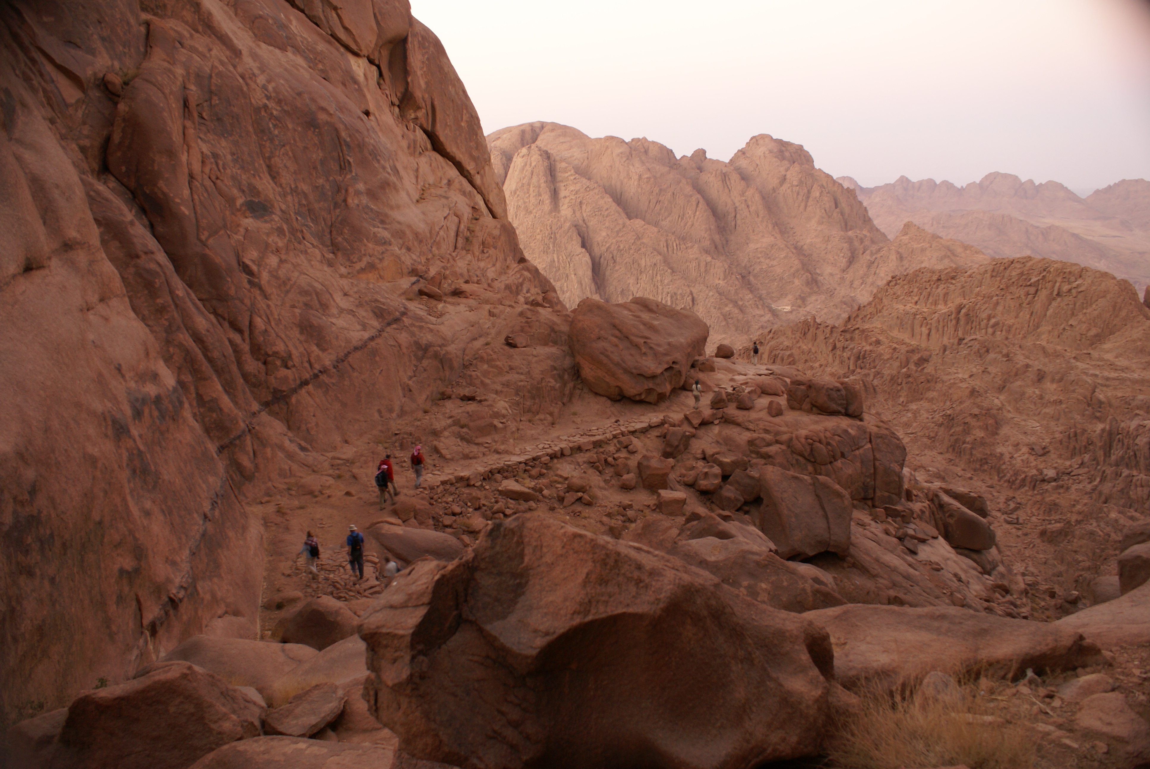 The mosque on the summit of Mount Sinai.