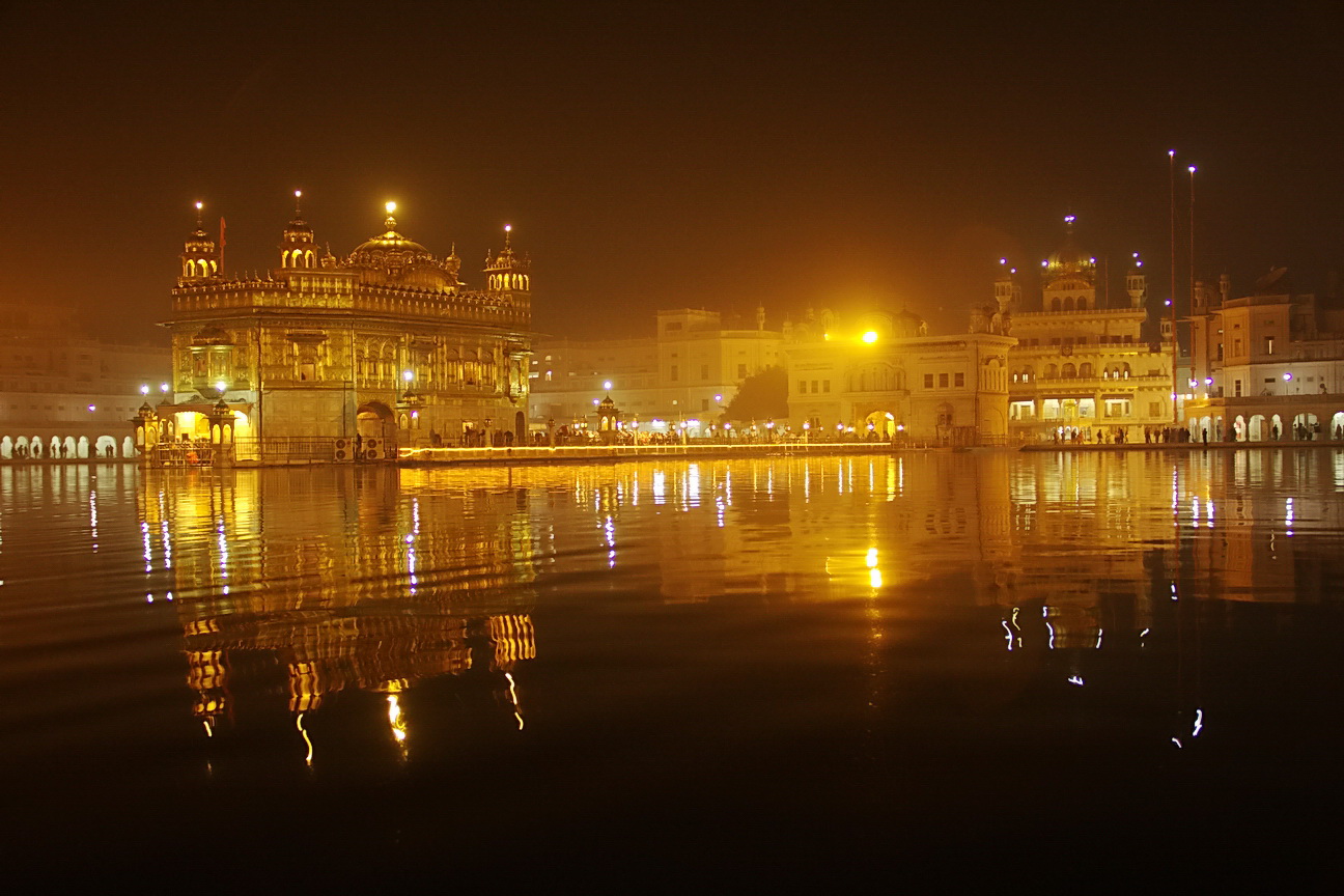 The Akal Takht and Nishan Sahib flags