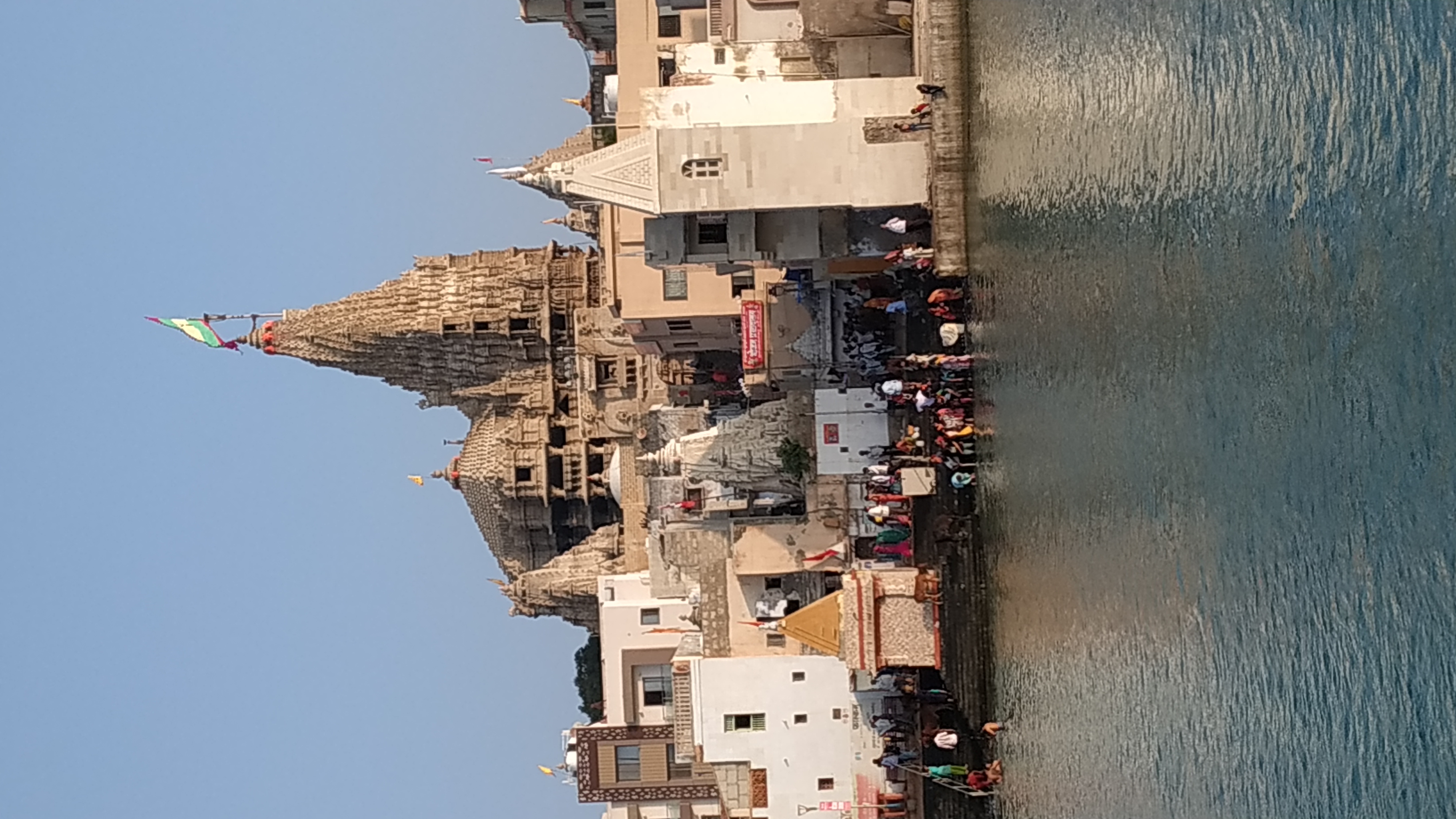 Devotees gather at the temple to offer prayers and seek blessings.