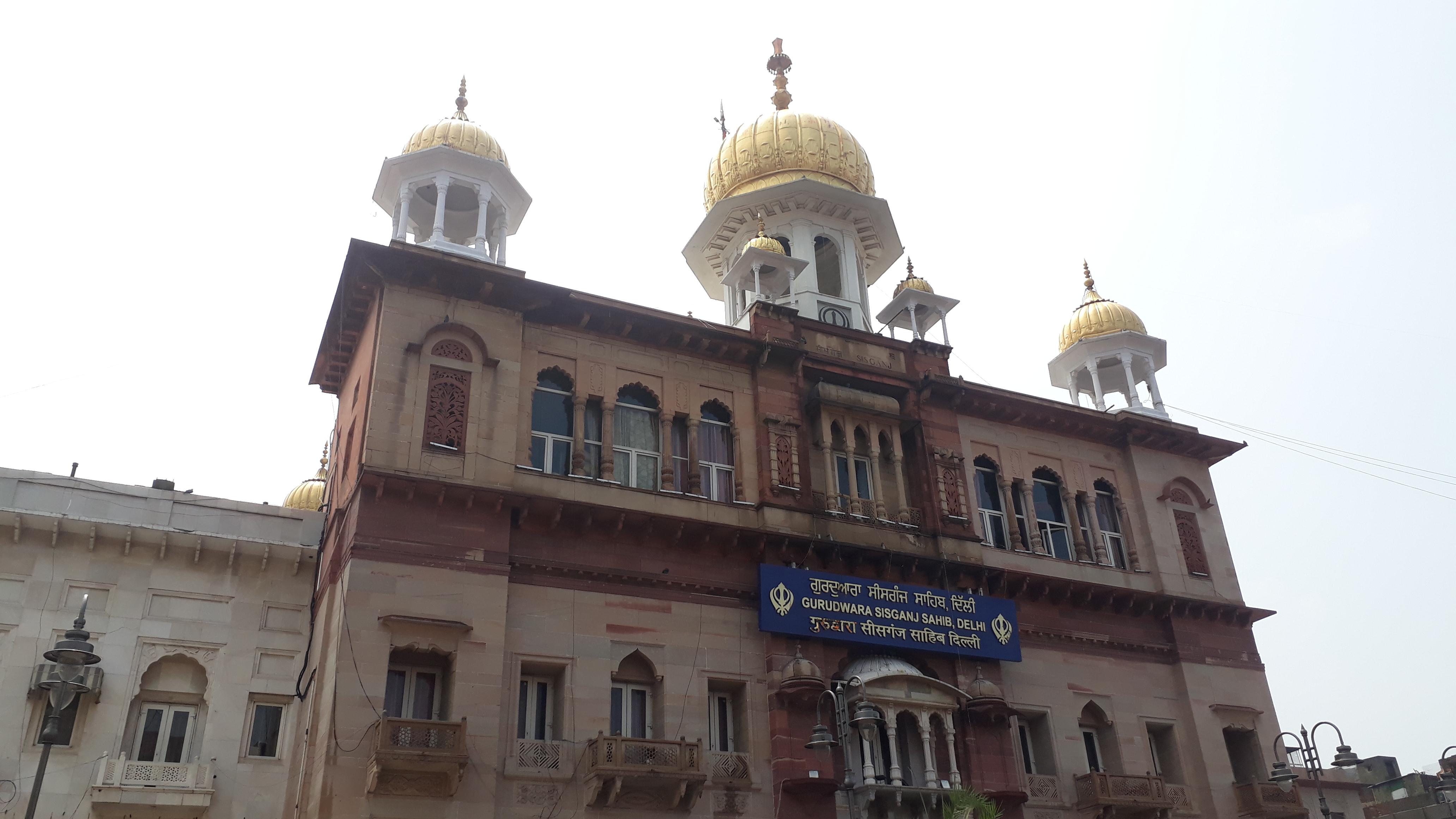 Intricate marble work inside the prayer hall
