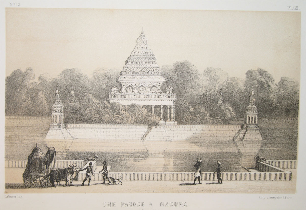 The towering gopurams of Meenakshi Amman Temple.