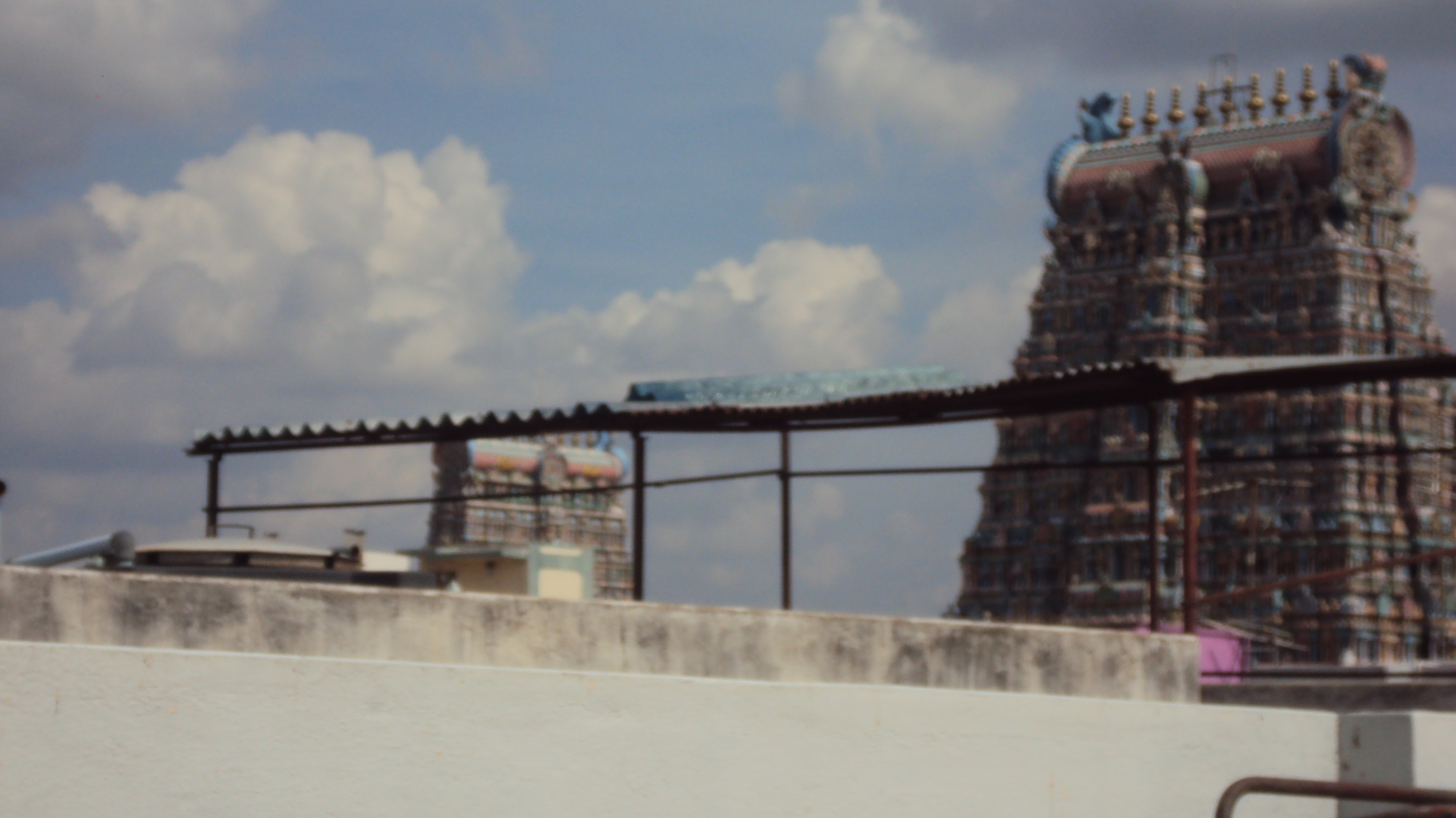 A panoramic view of the temple complex.
