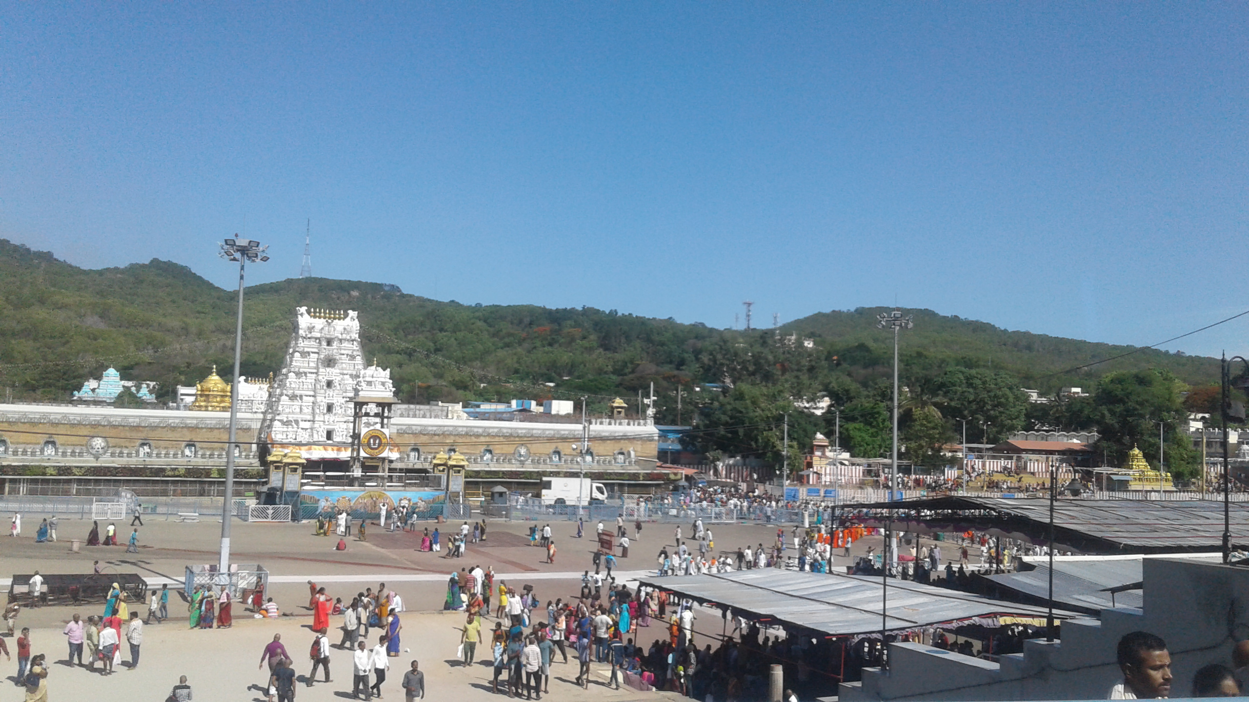 The illuminated temple at night, creating a serene atmosphere.