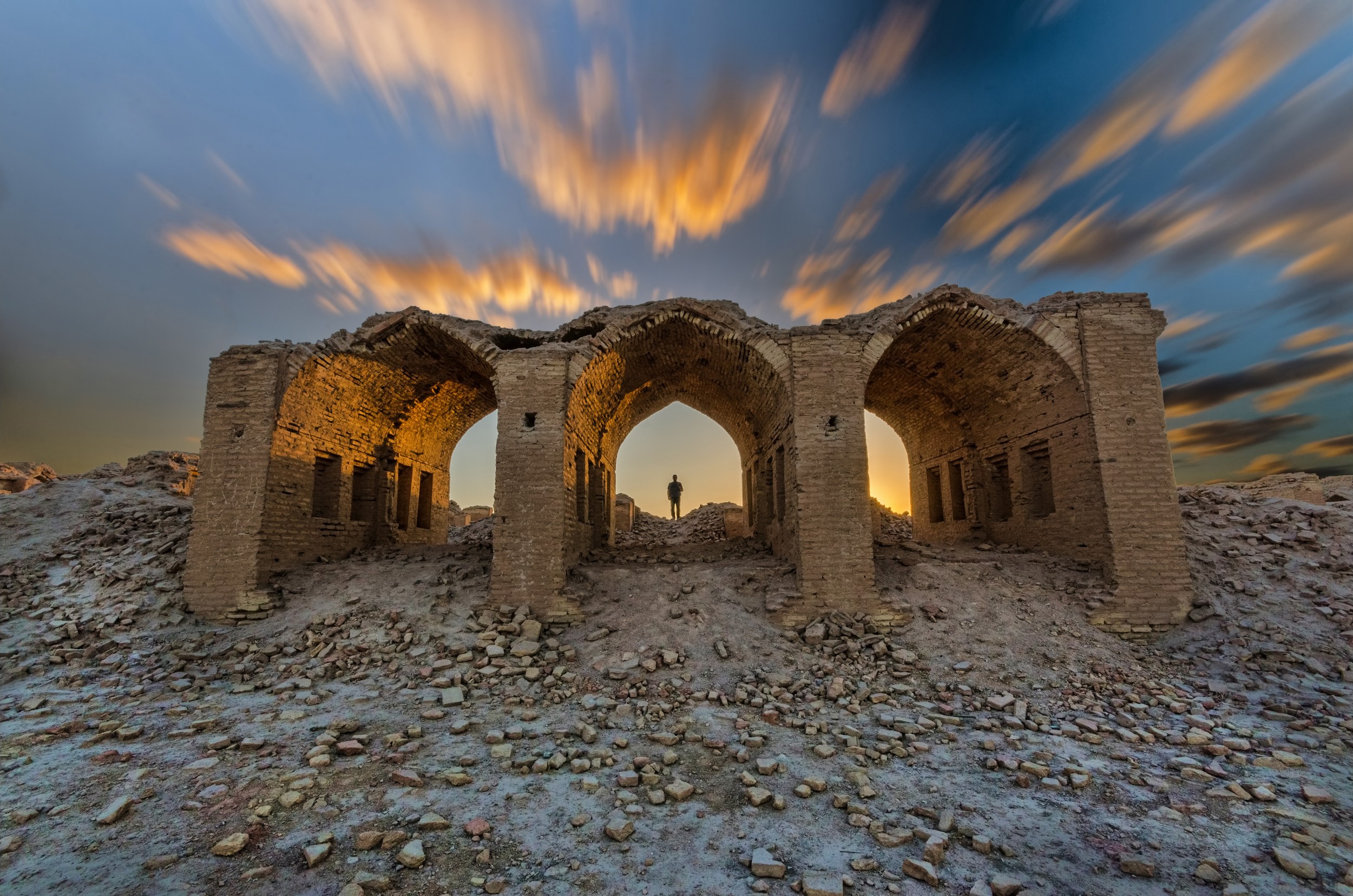 The Hazrat Zahra Courtyard, a modern addition to the shrine complex.