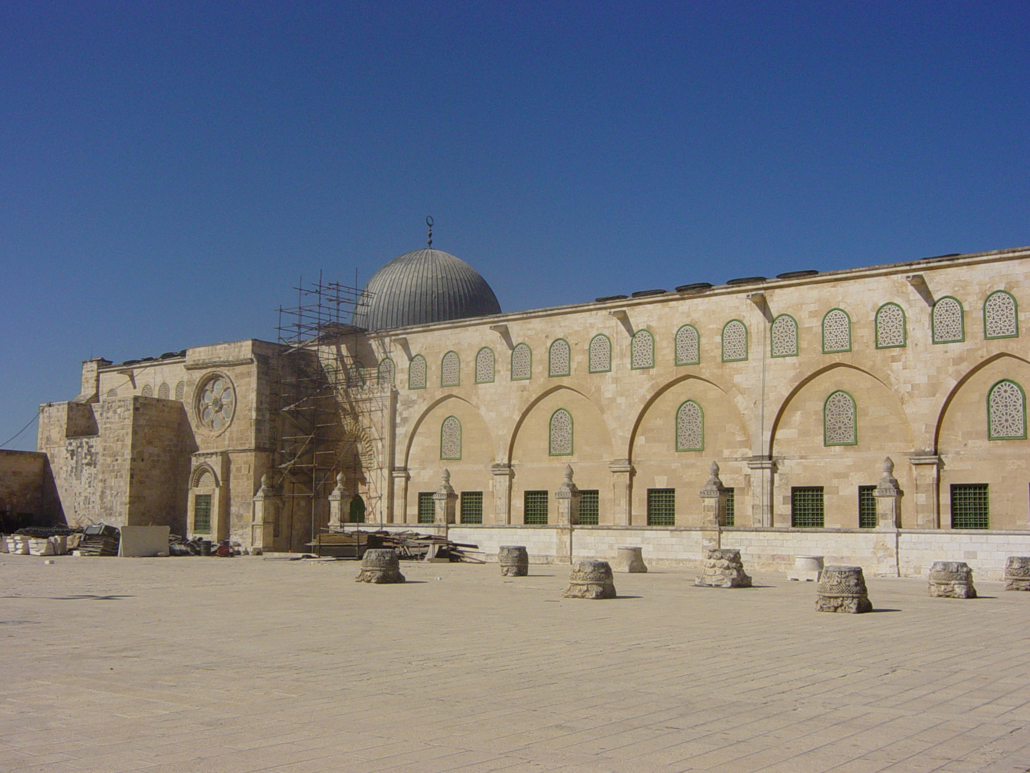 مئذنة المسجد الأقصى.