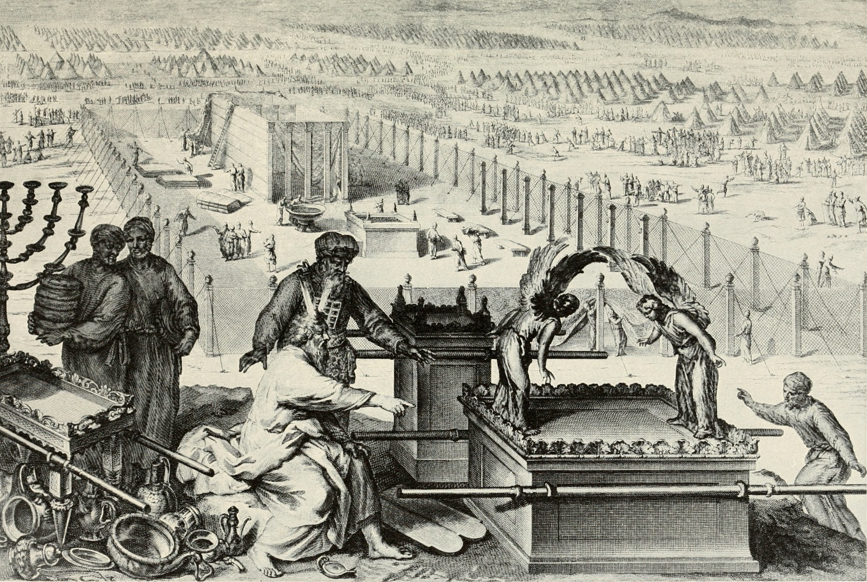 Another view of the Tabernacle, showing its layout and components.