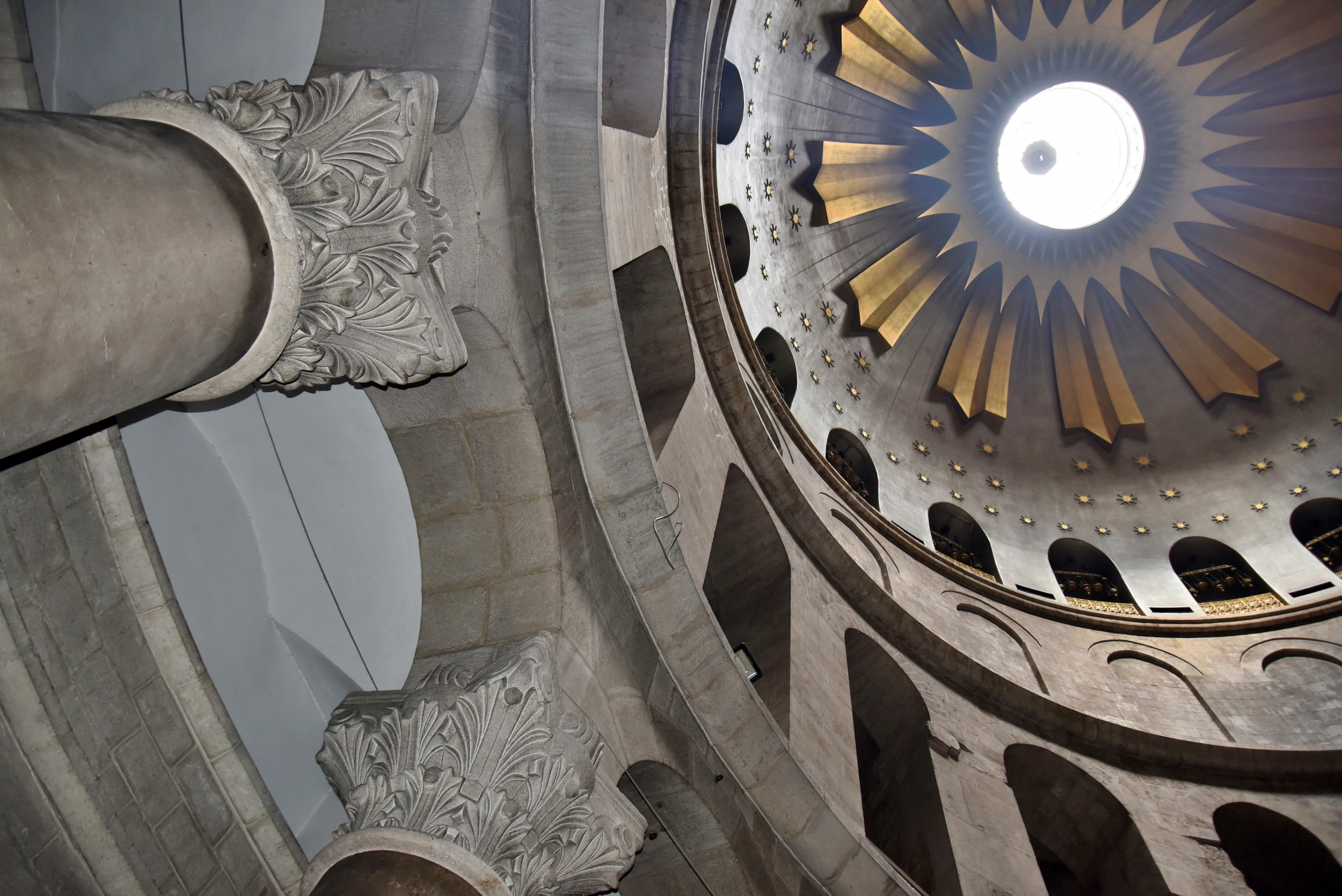 Interior of the church, showcasing its architectural grandeur.
