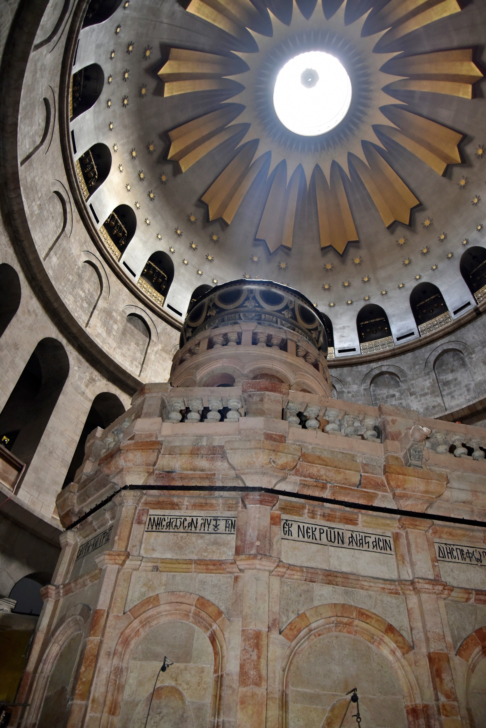 Candles illuminating the sacred space.