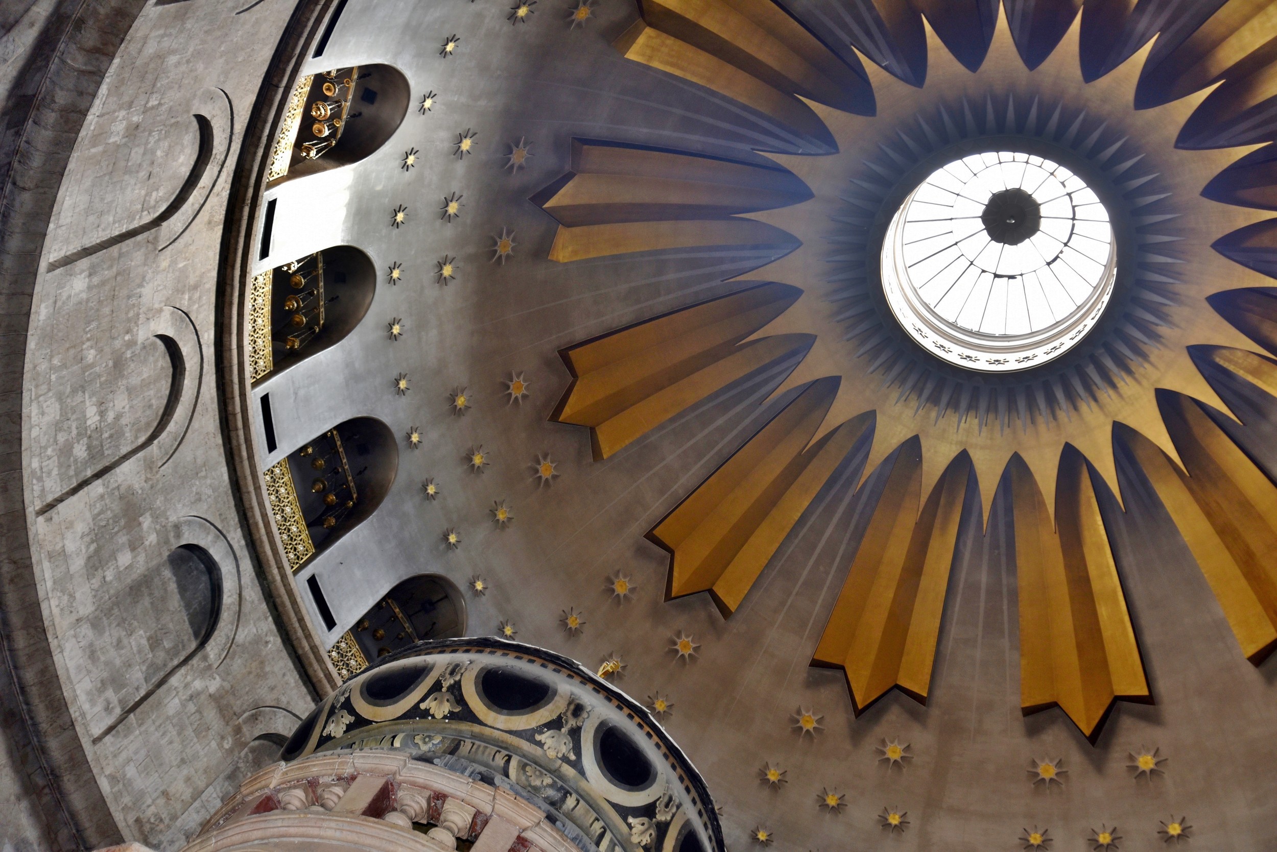 A mosaic depicting a biblical scene.