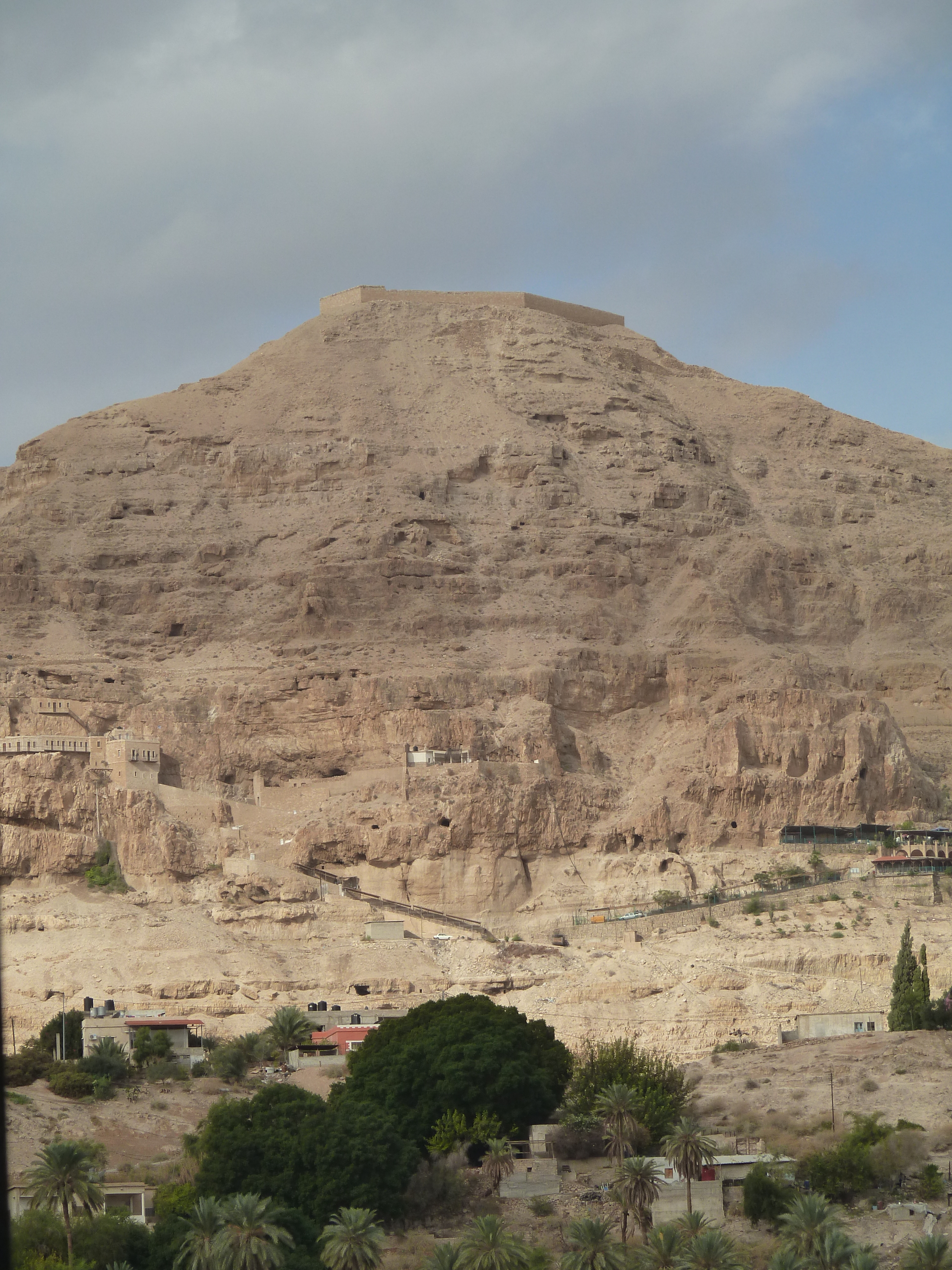 A panoramic view from the Mount of Temptation overlooking Jericho.