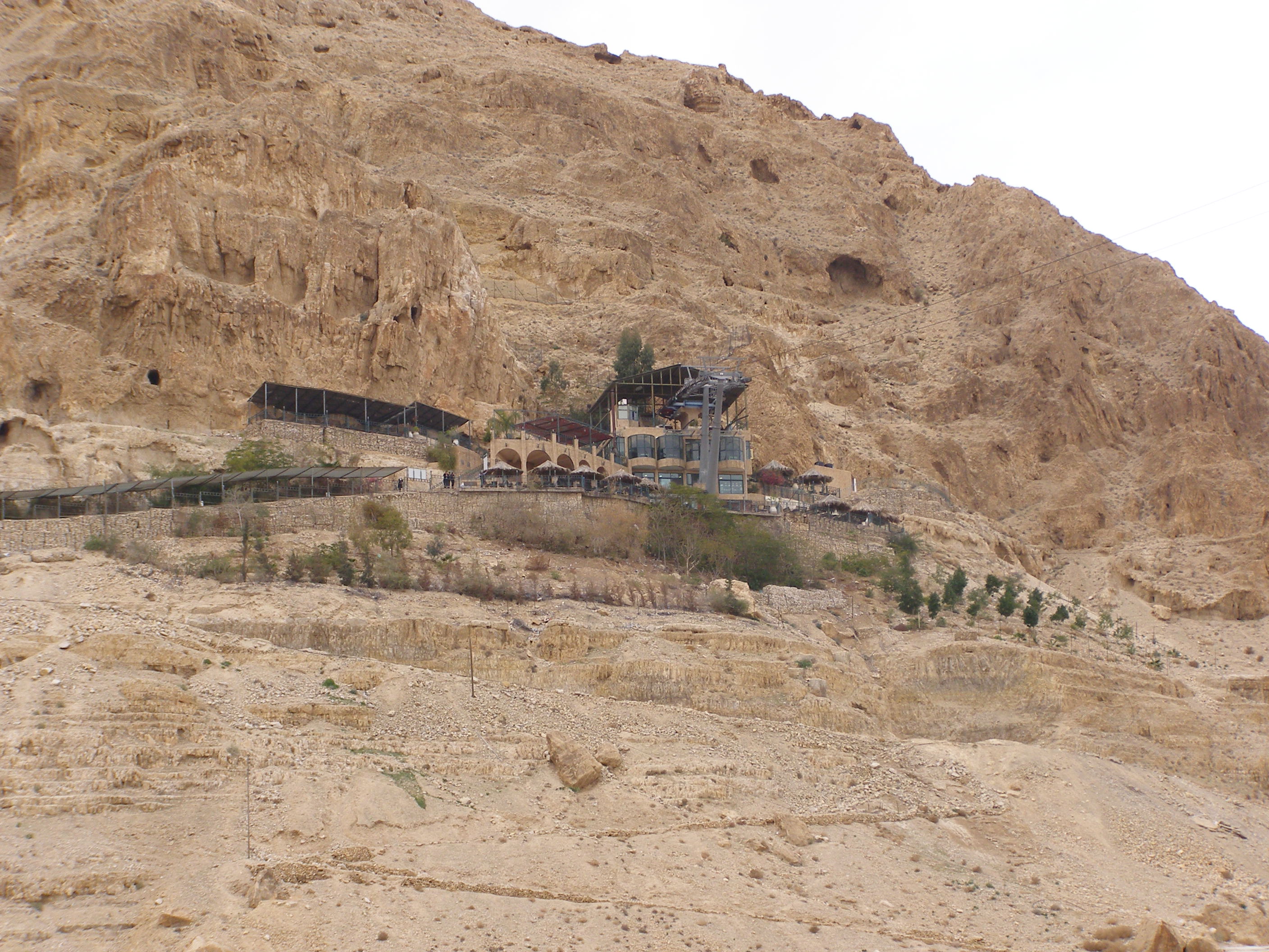 The interior of the cave chapel, believed to be the site of Jesus's temptation.
