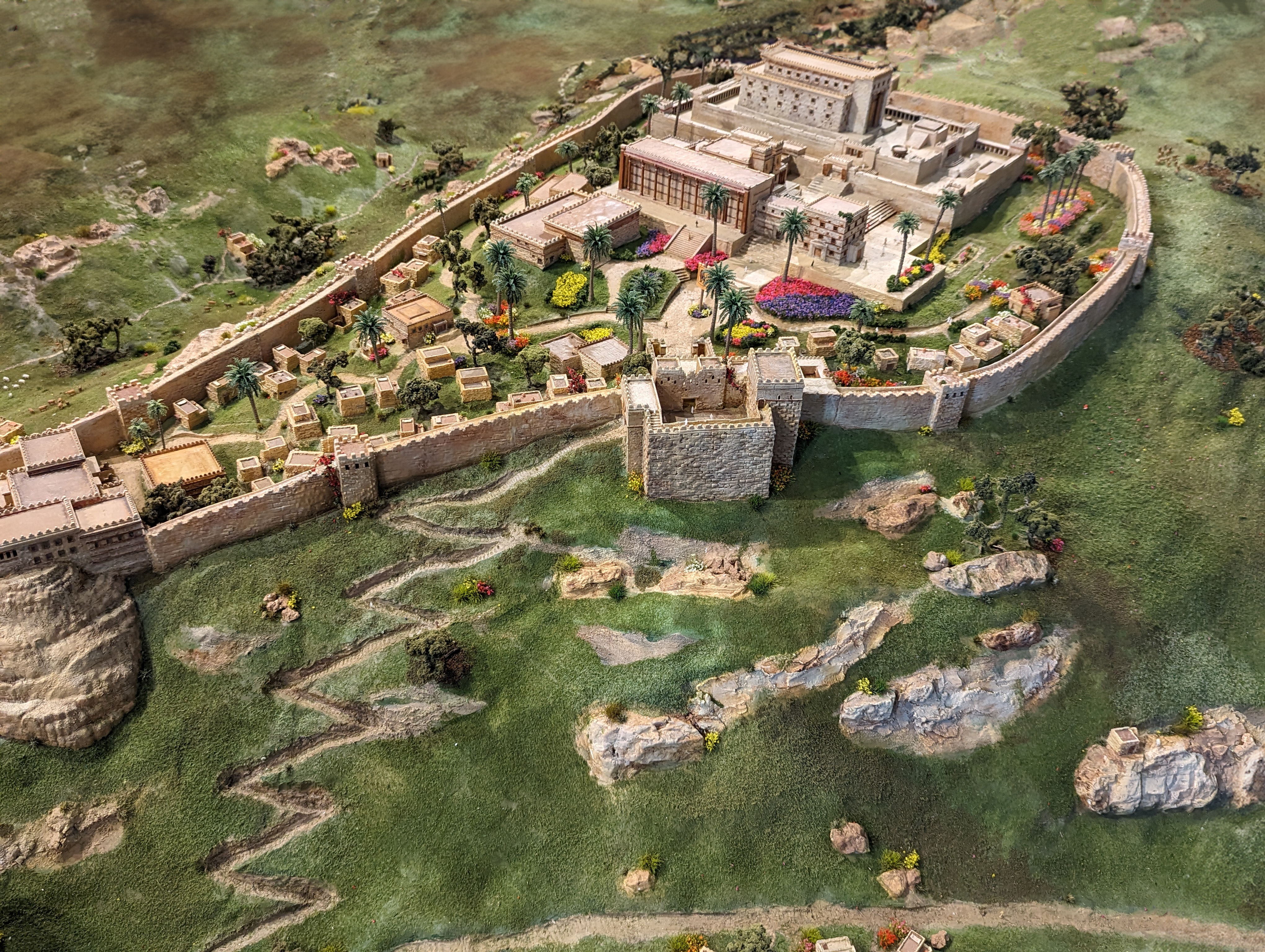 Reconstruction of the Temple's courts, including the Inner Court and the Great Court.