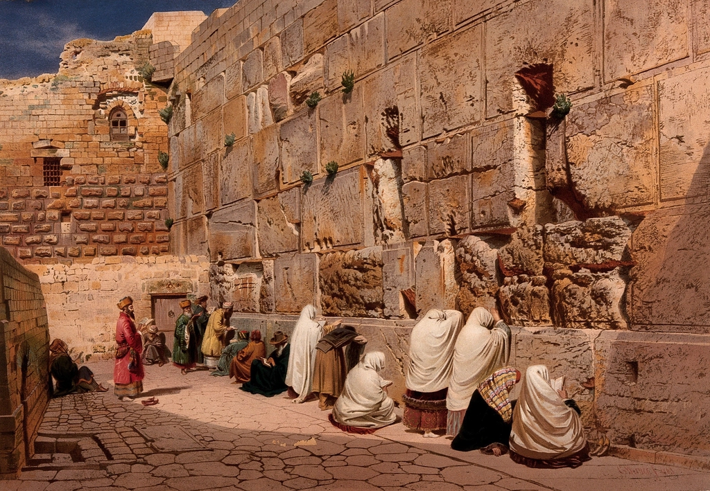 A view of the Western Wall plaza.