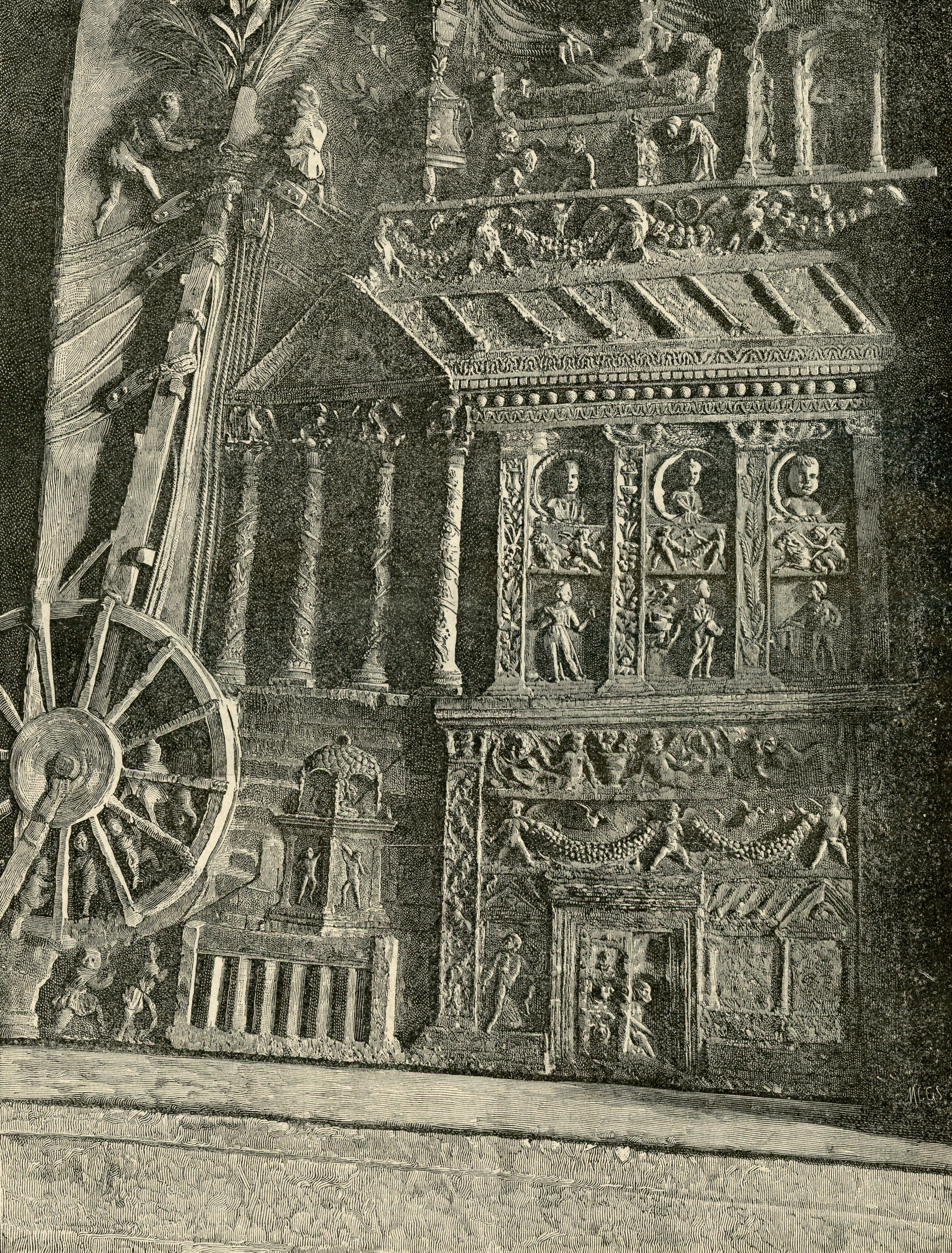 Reconstruction of the Forum of Augustus with the Temple of Mars Ultor.