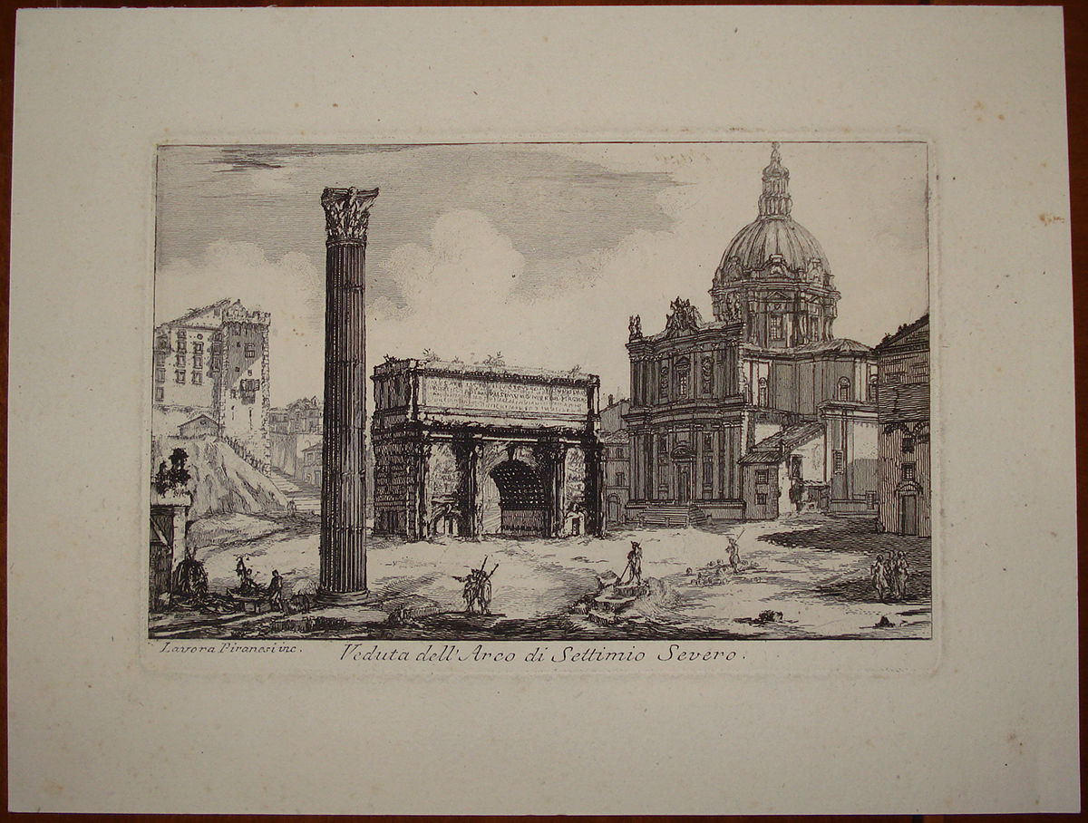 Reconstruction of the Temple of Minerva in the Forum of Nerva.