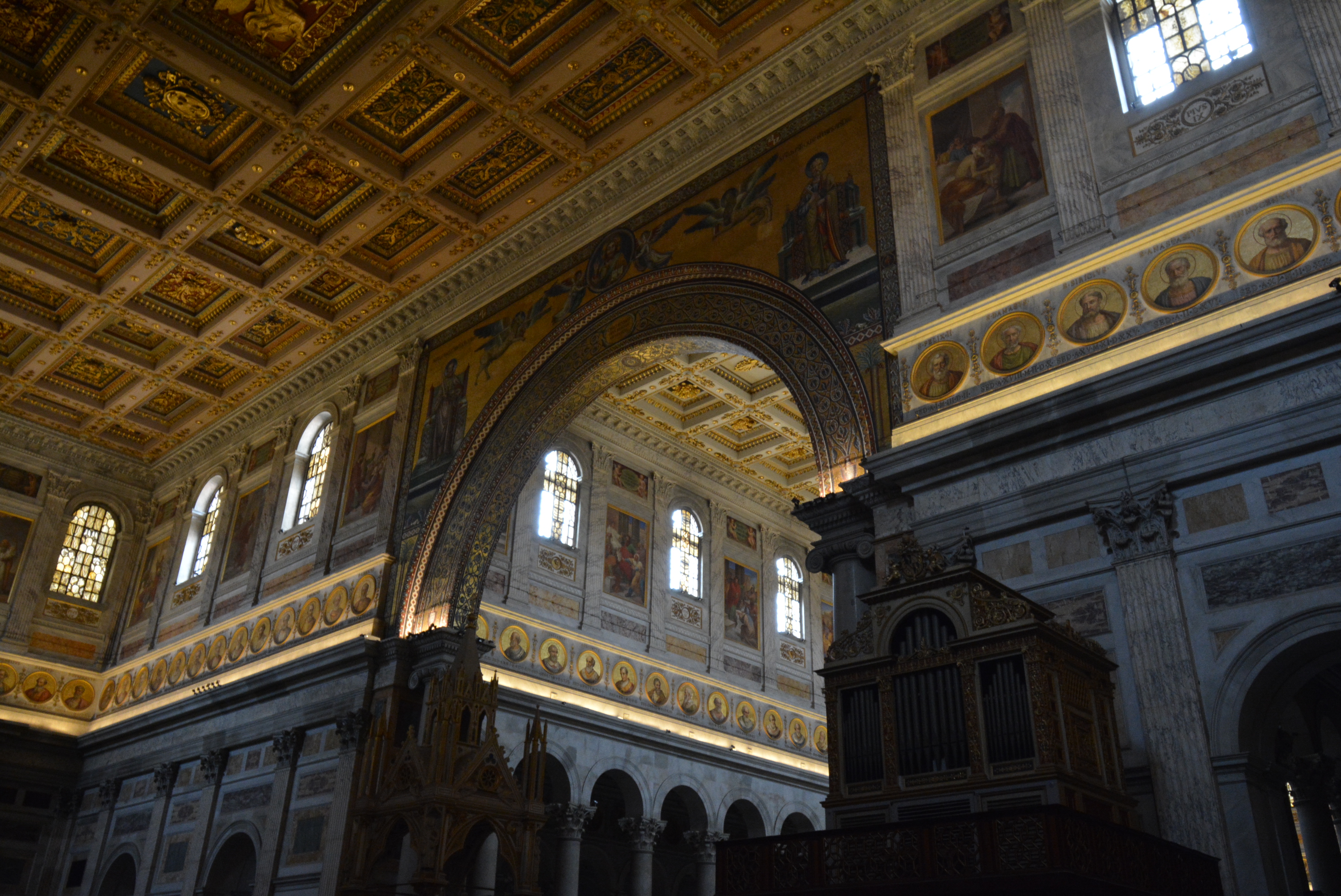 The basilica's altar, a focal point for worship.