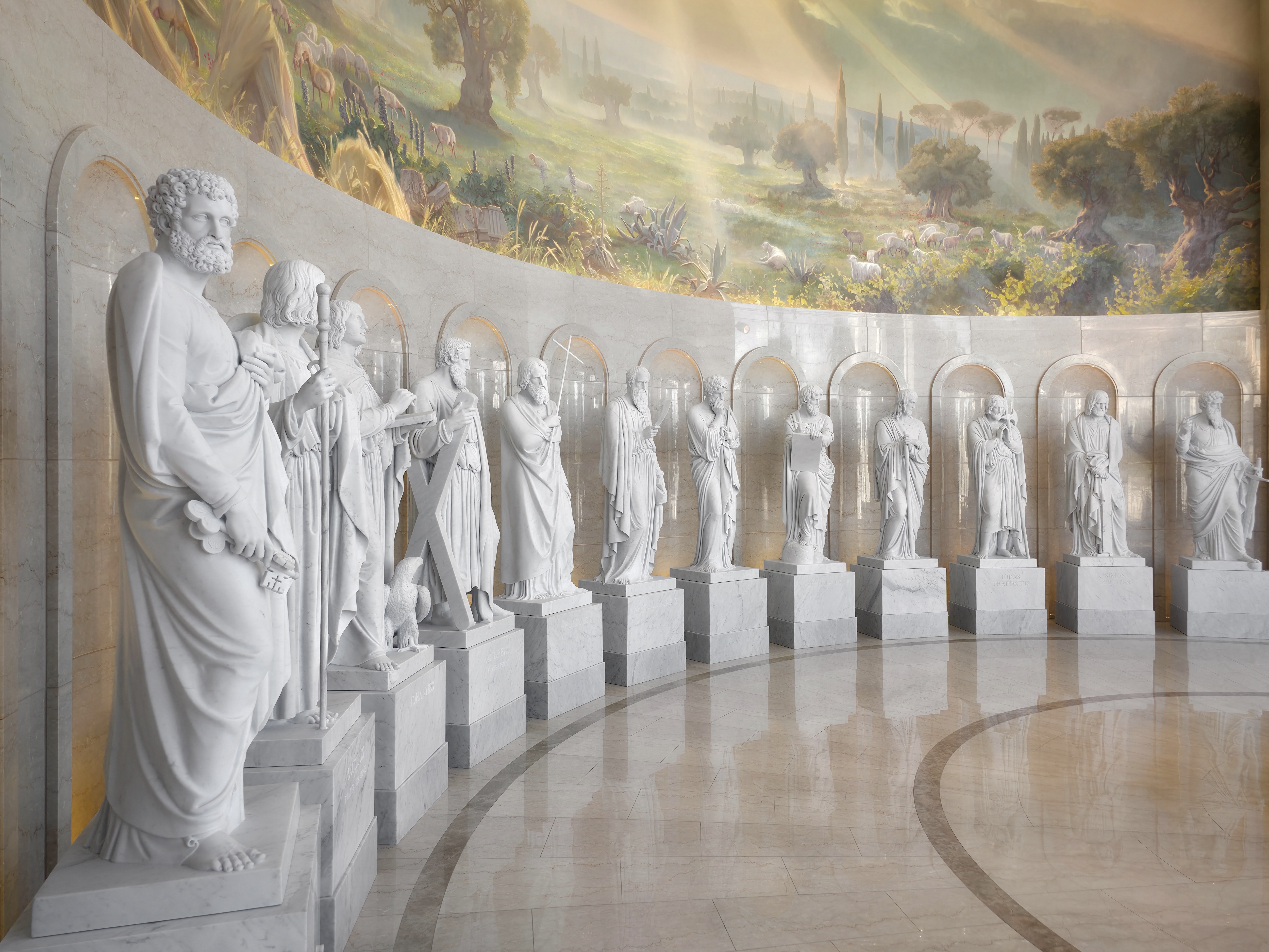 Temple architecture showing the distinctive spires and elliptical design