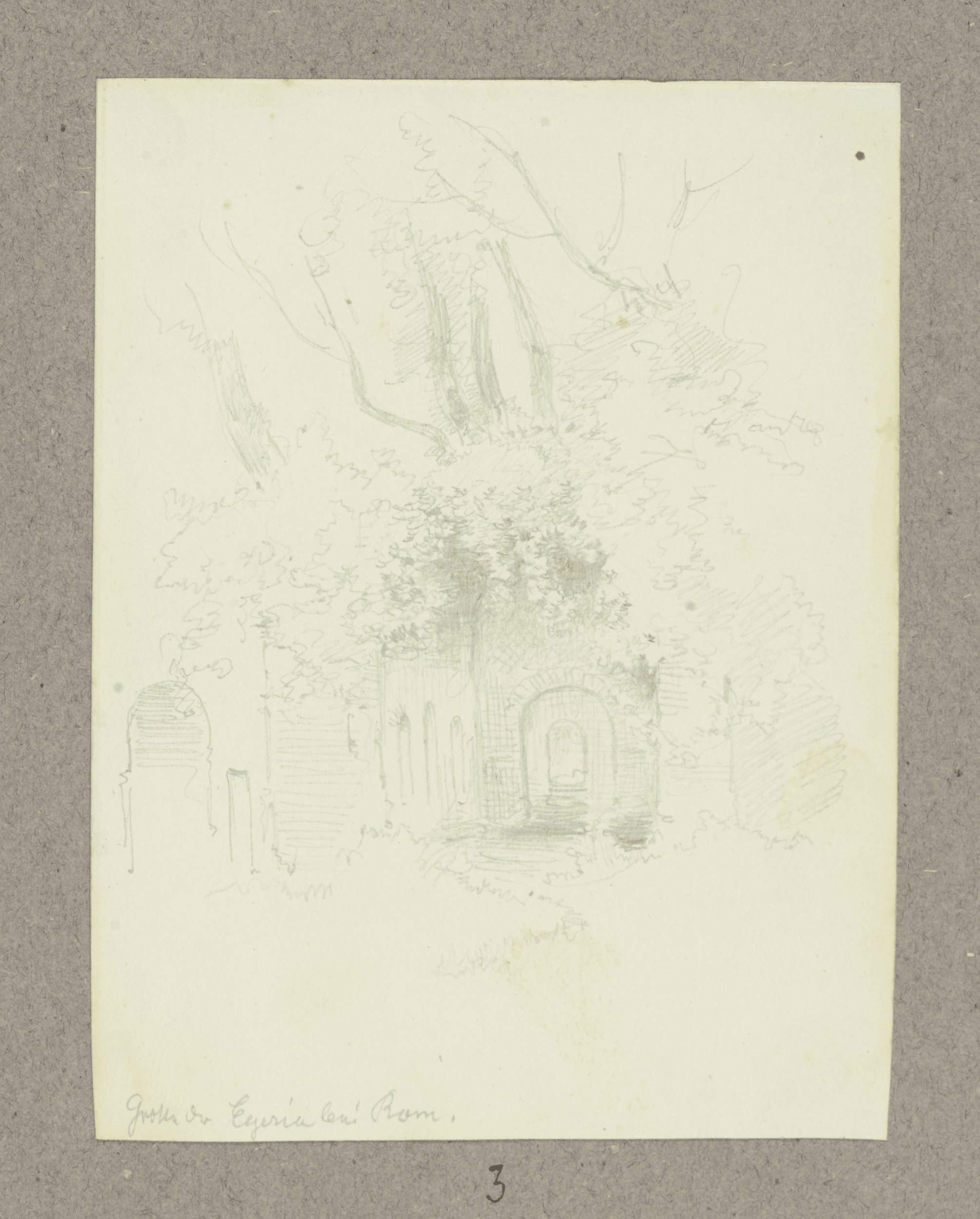 Illustration of the Nymphaeum of Egeria.