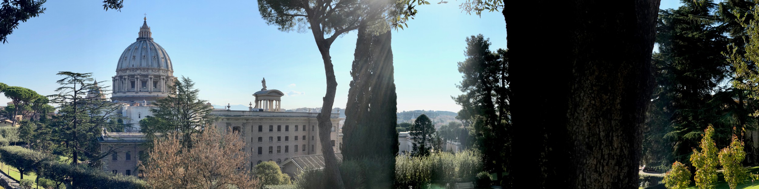 Visitors exploring St. Peter's Square, a central gathering place in Vatican City.