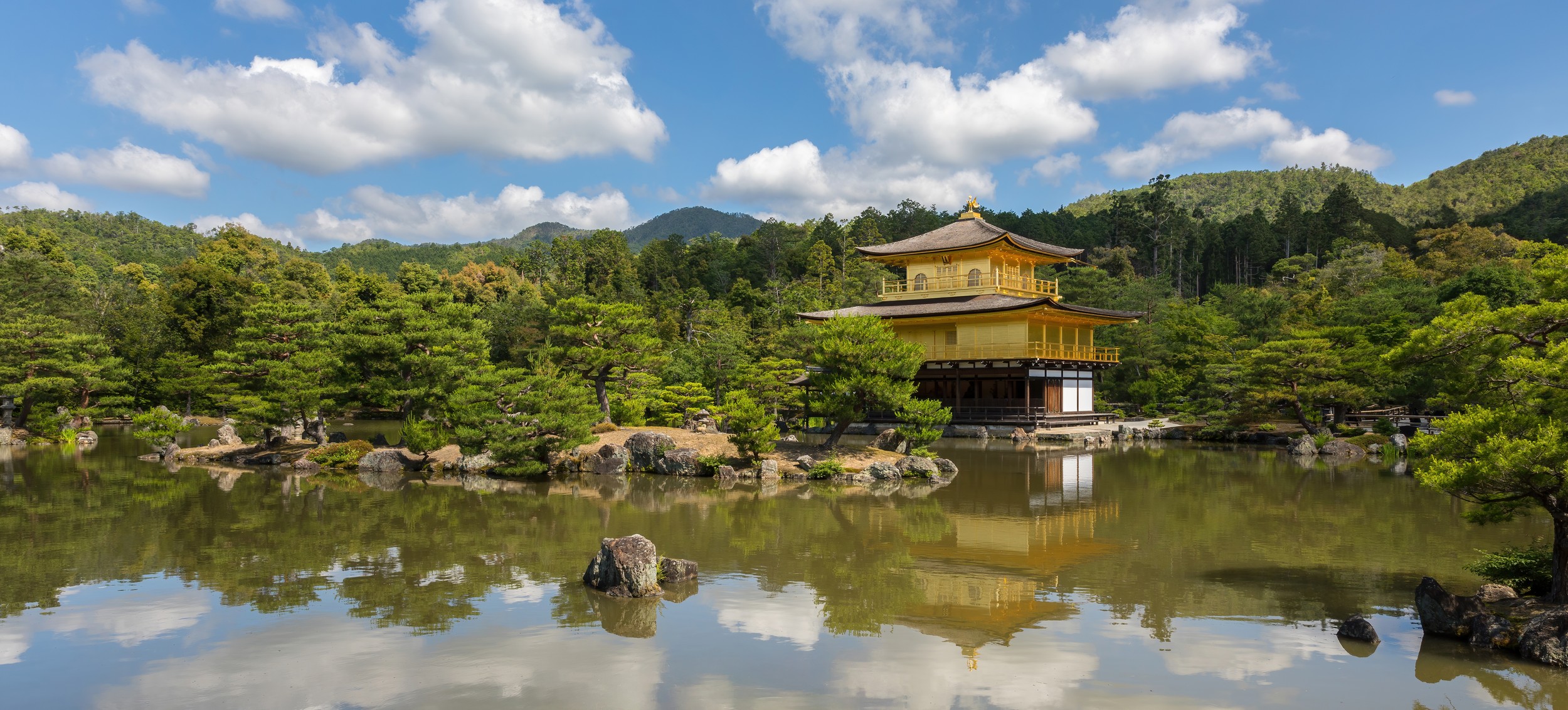 The temple in autumn colors.