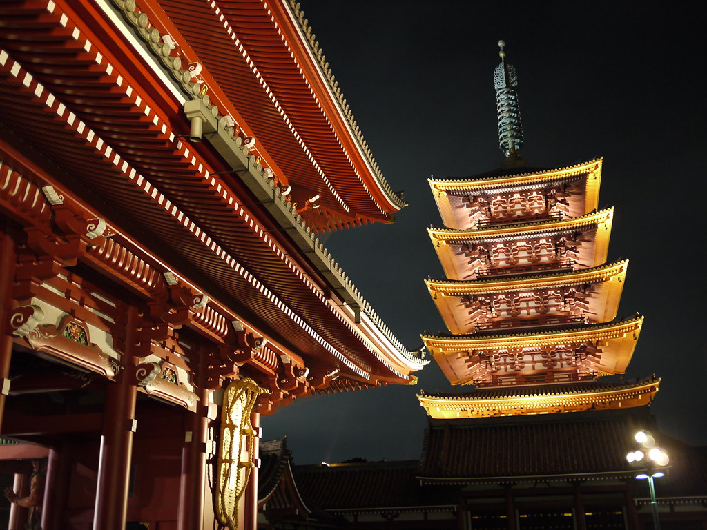 Visitors explore the vibrant Nakamise-dori shopping street leading to Sensō-ji.