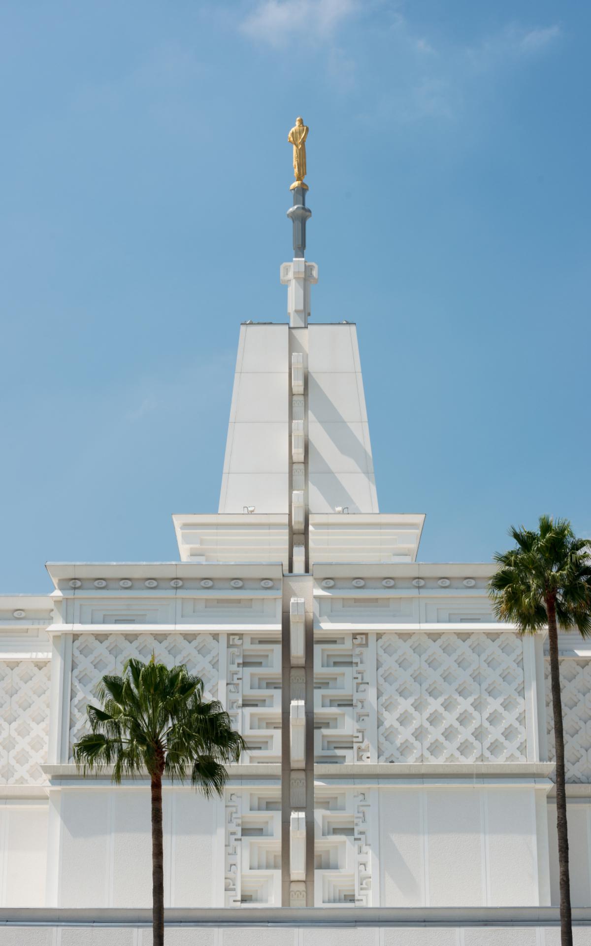 Another view of the temple's exterior.