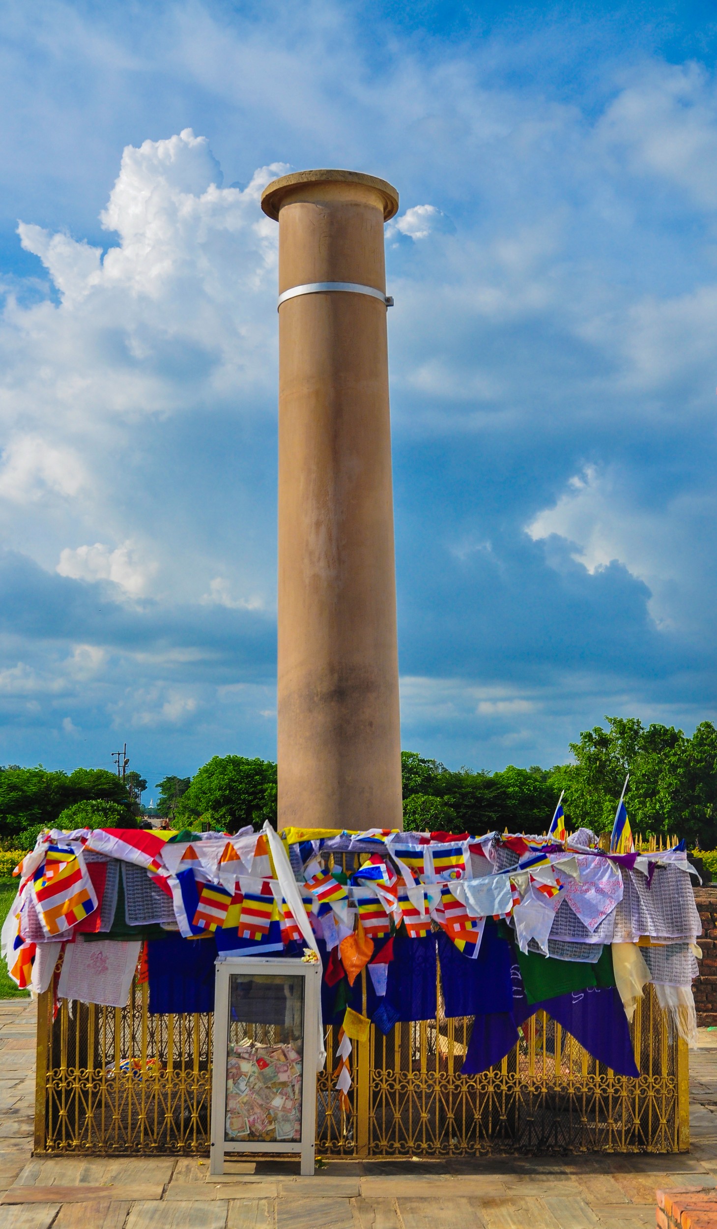 A serene view of the Lumbini Monastic Zone.