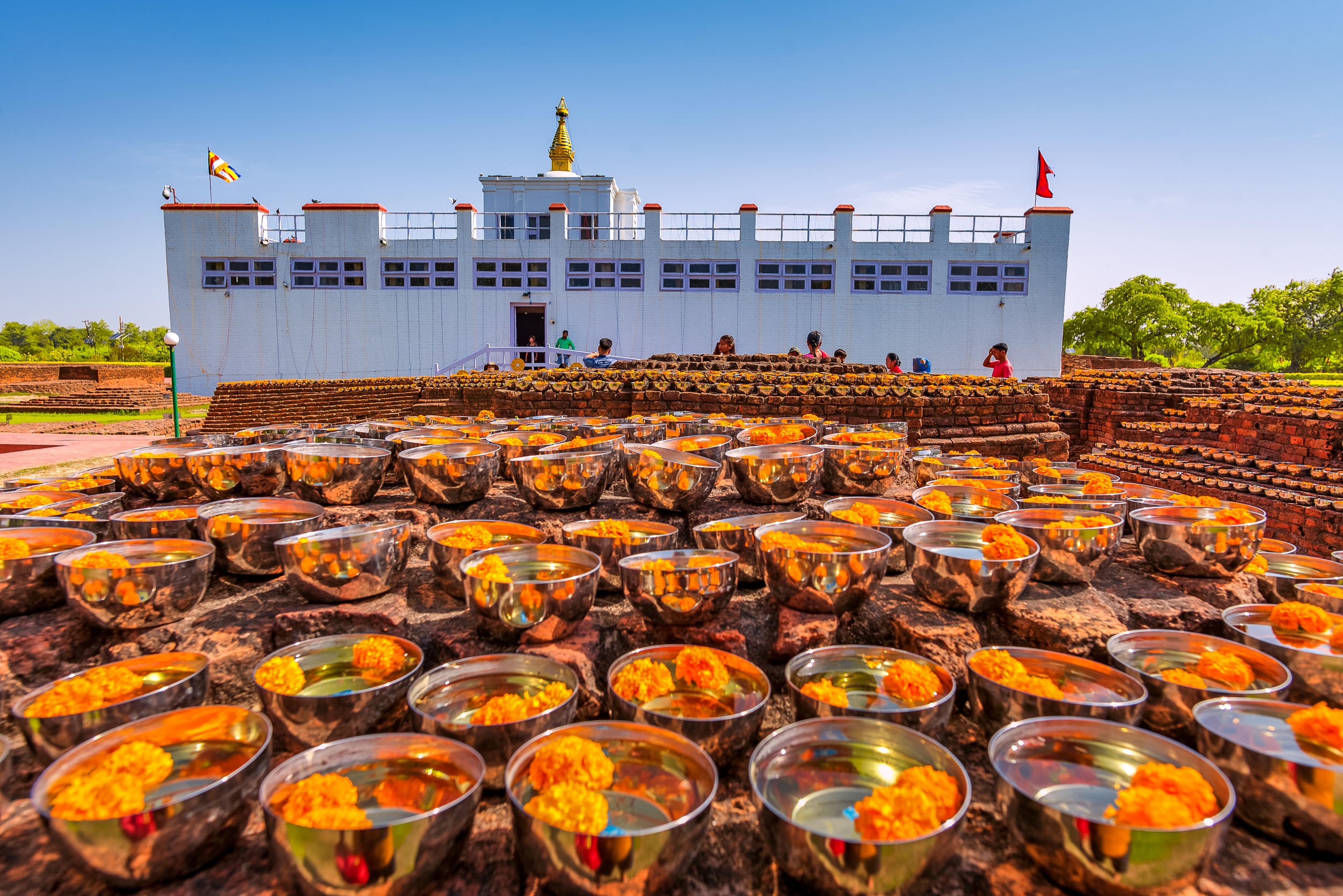 The Eternal Peace Flame, symbolizing the aspiration for non-violence and unity.