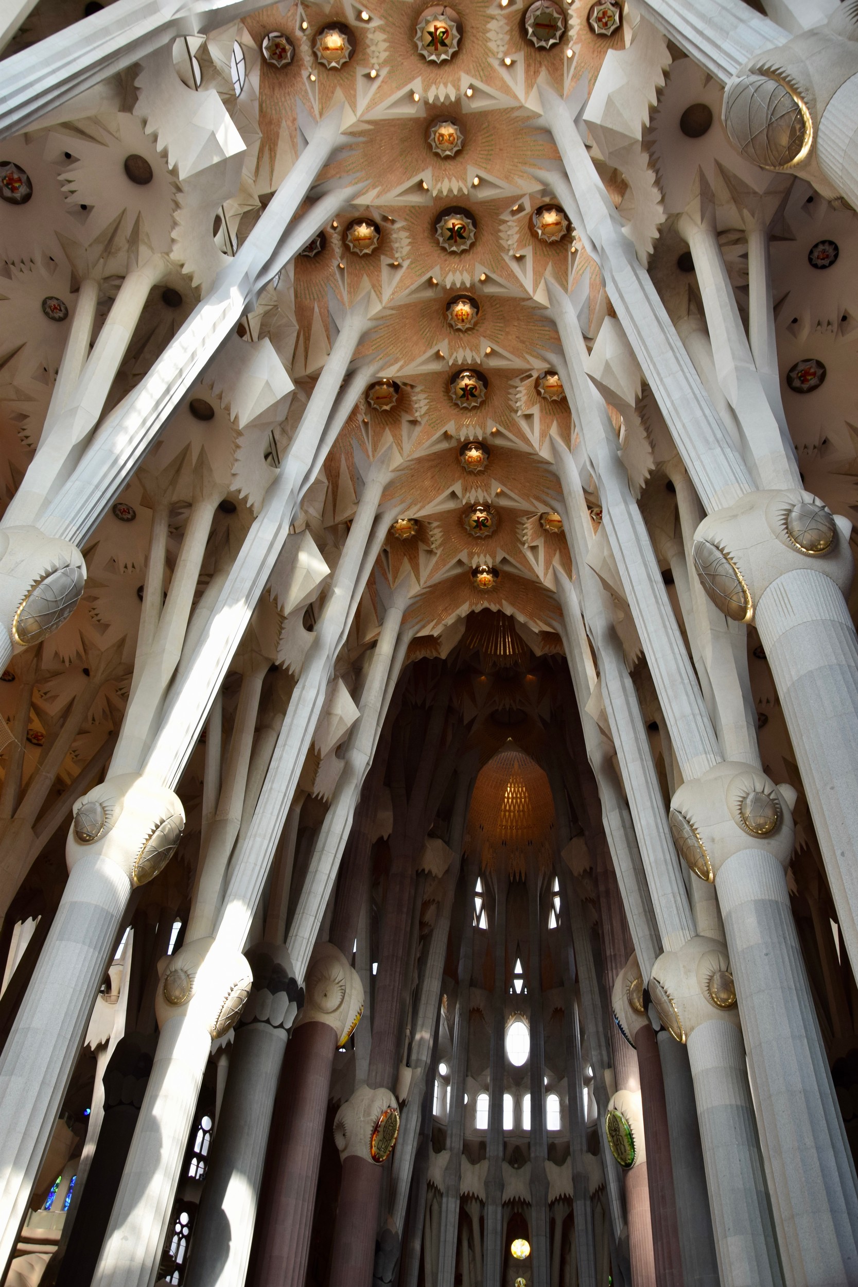 The 'stone forest' of the nave interior