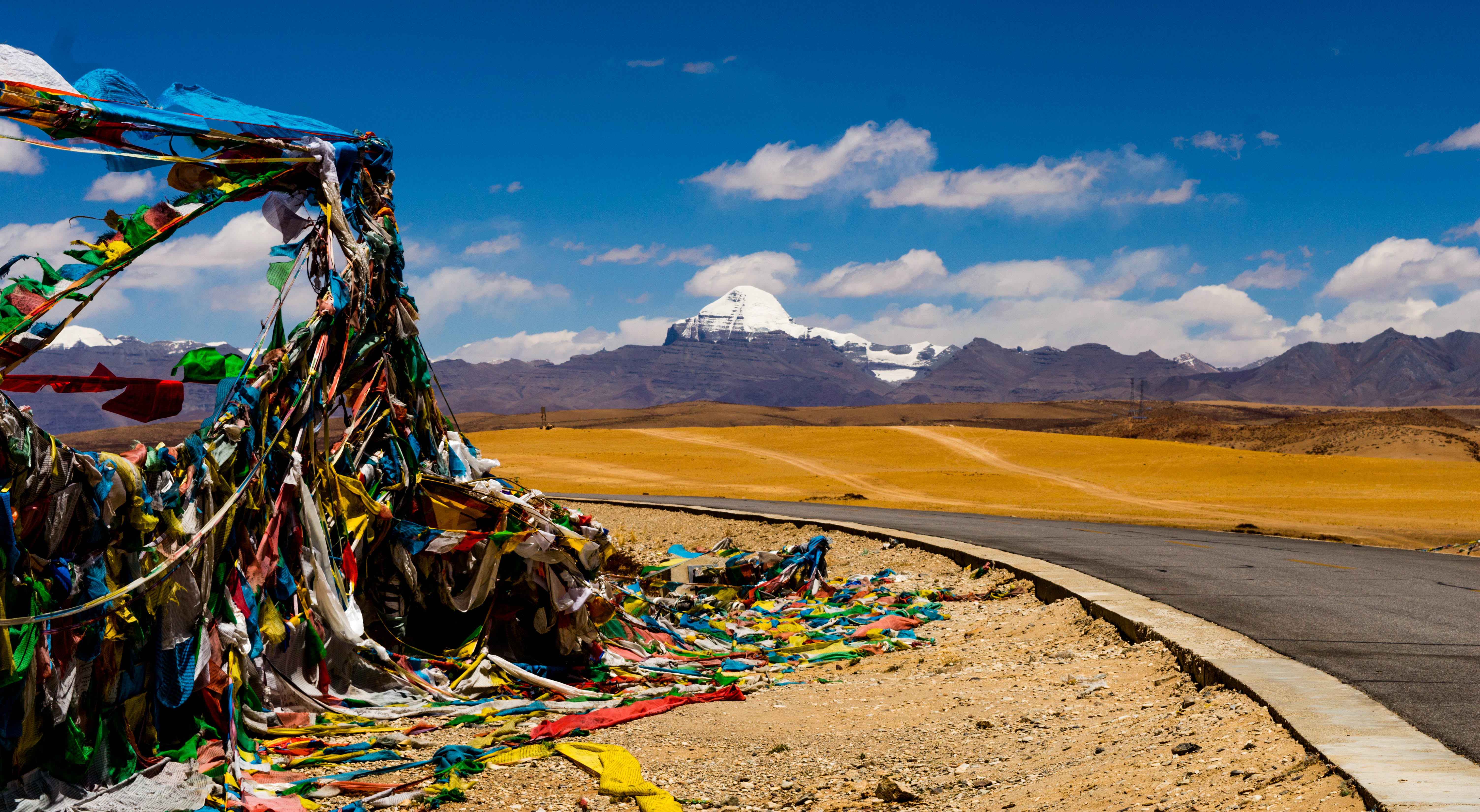 The majestic peak of Mount Kailash.