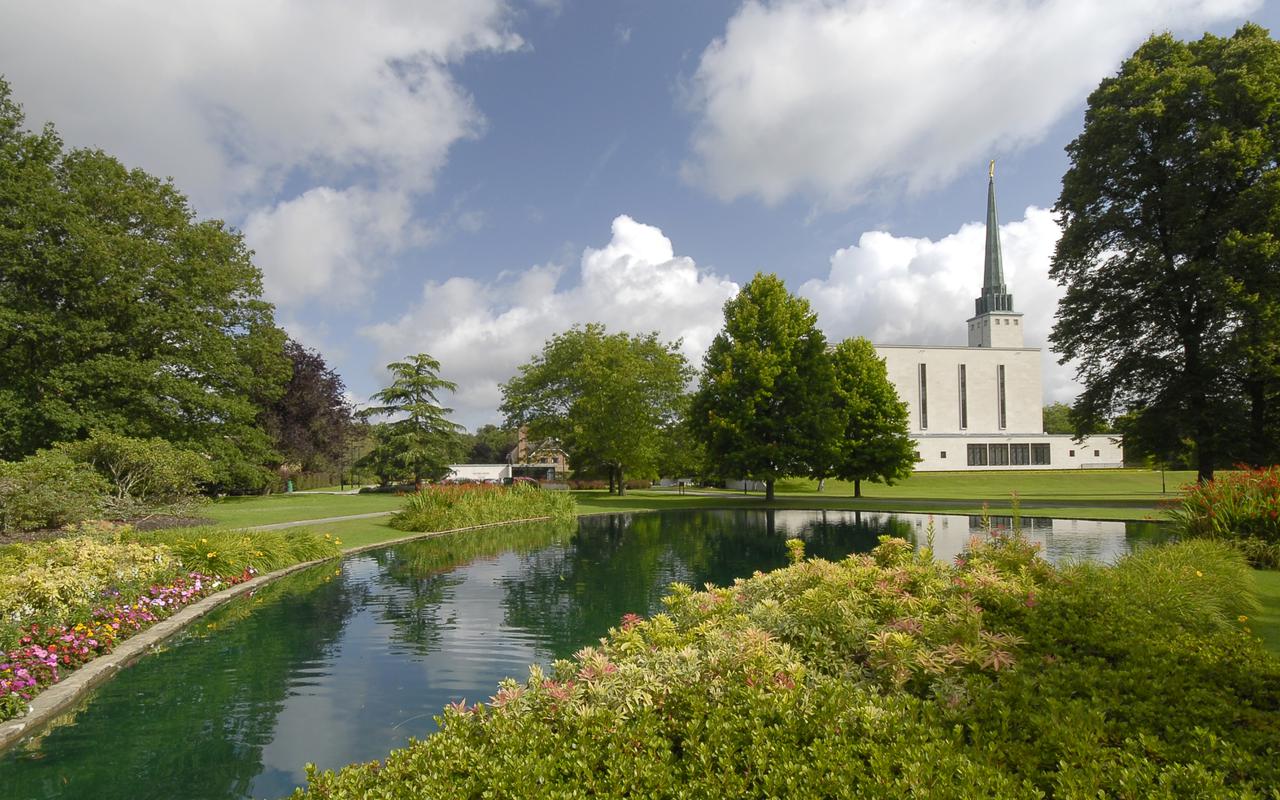 A closer view of the temple's entrance.