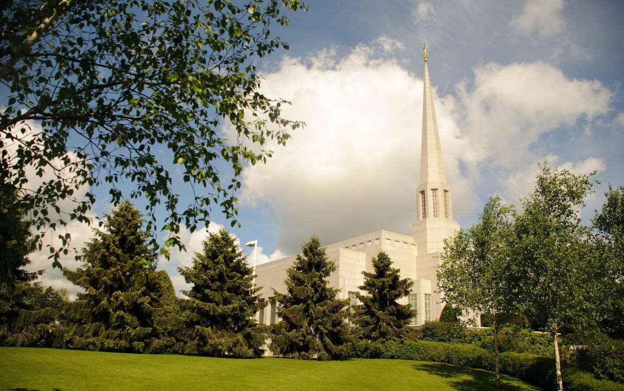 The temple grounds in full bloom.
